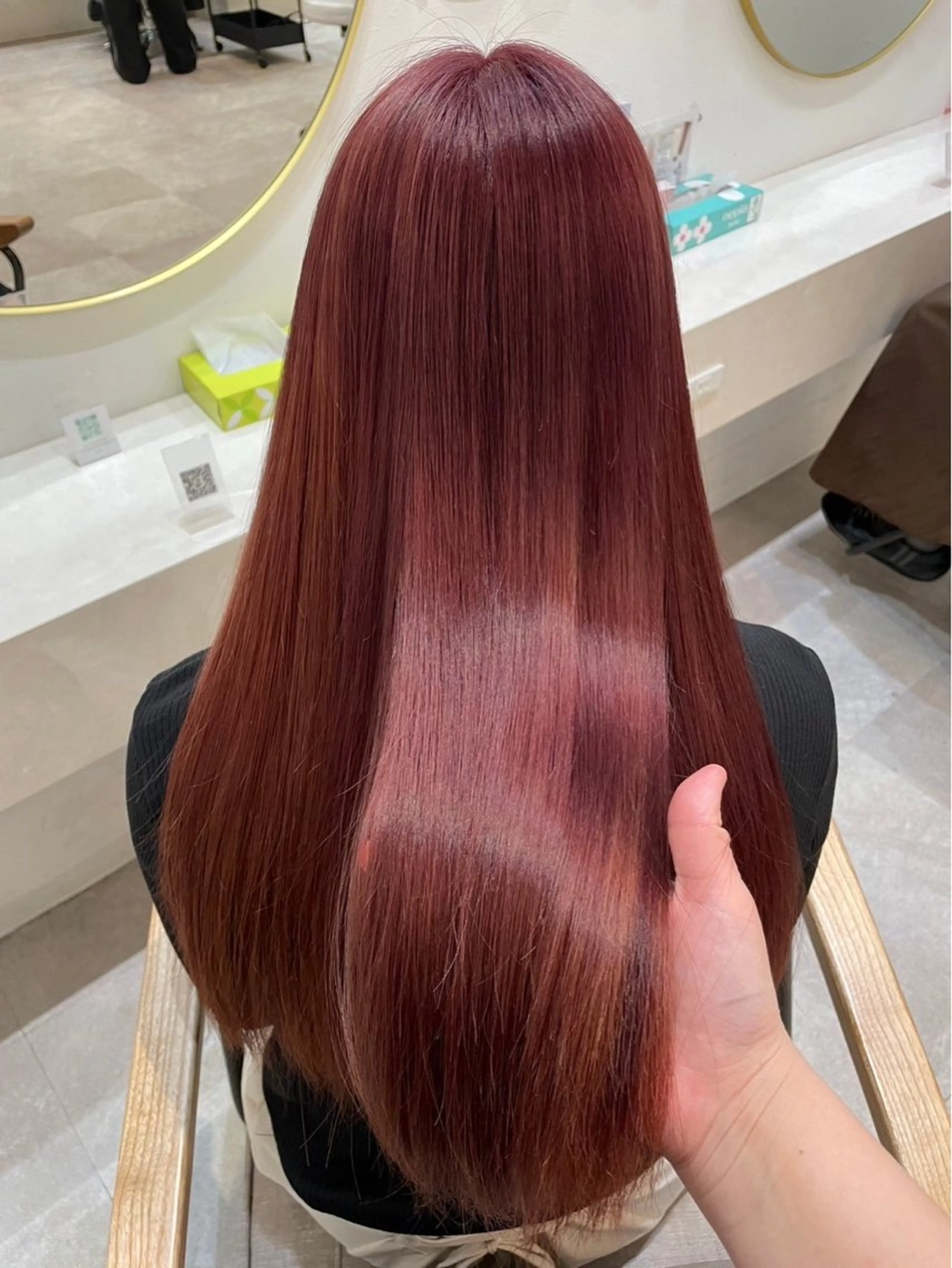 カラー 🎀sakura🎀 艶髪/韓国/ワンホンのヘアスタイル