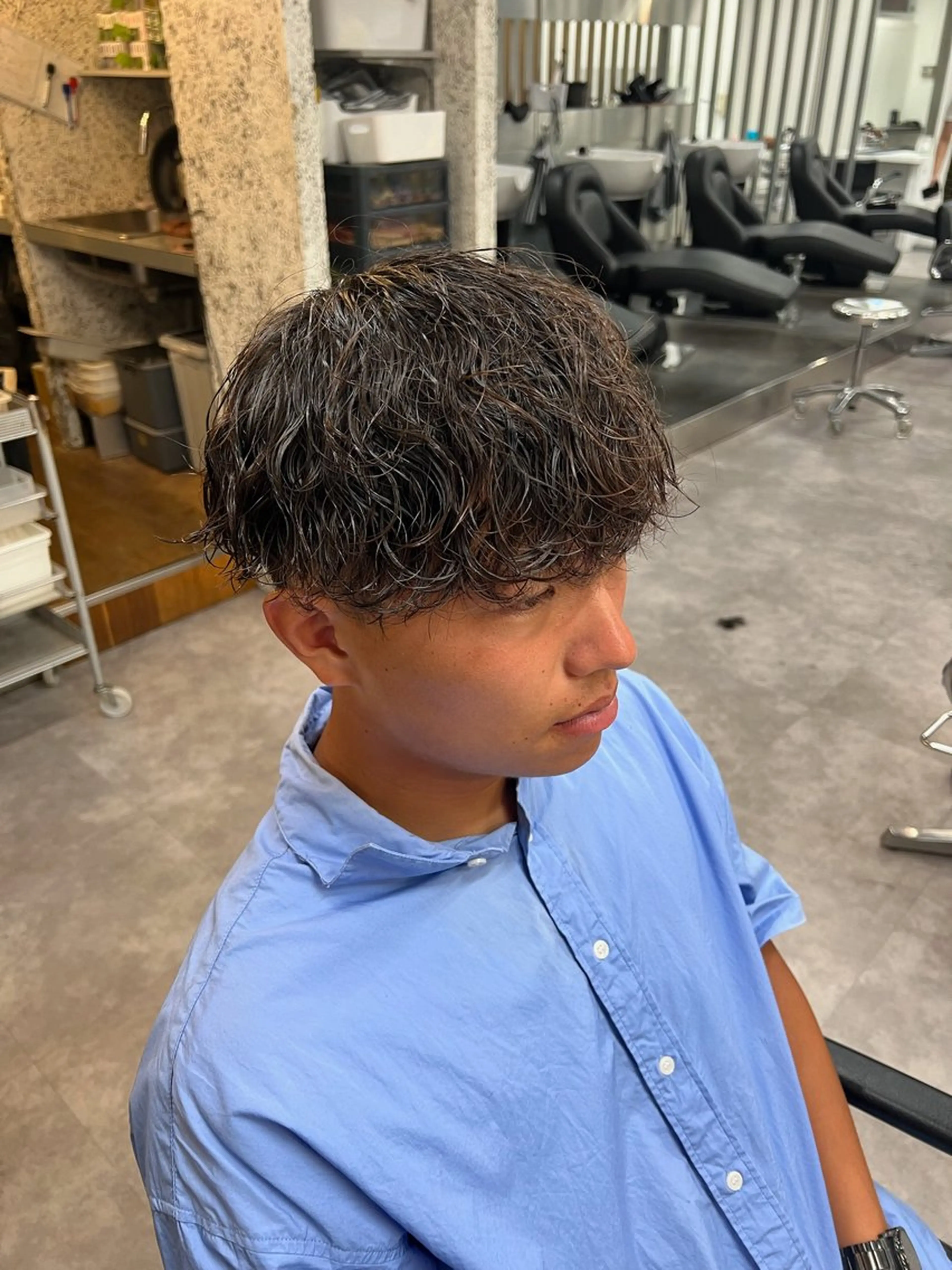 パーマ メンズ メンズパーマ 波巻きパーマ パーマ トリートメント ヘッドスパ ヘアセット 【fifth】 小林直弥のヘアスタイル