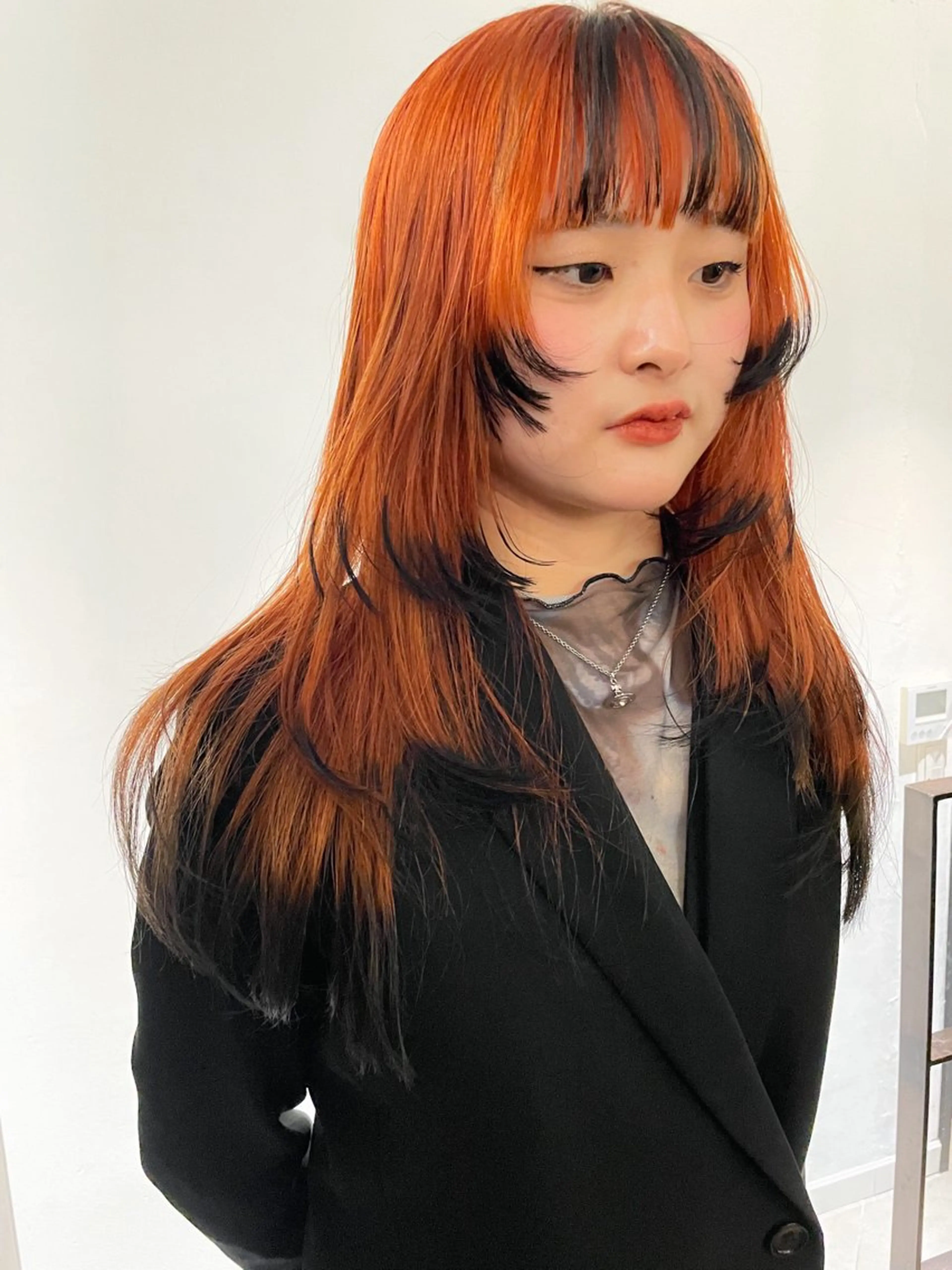 ロング カラー デザインカラー デザインカット HIBIKI/原宿 ハッシュカット🪄のヘアスタイル