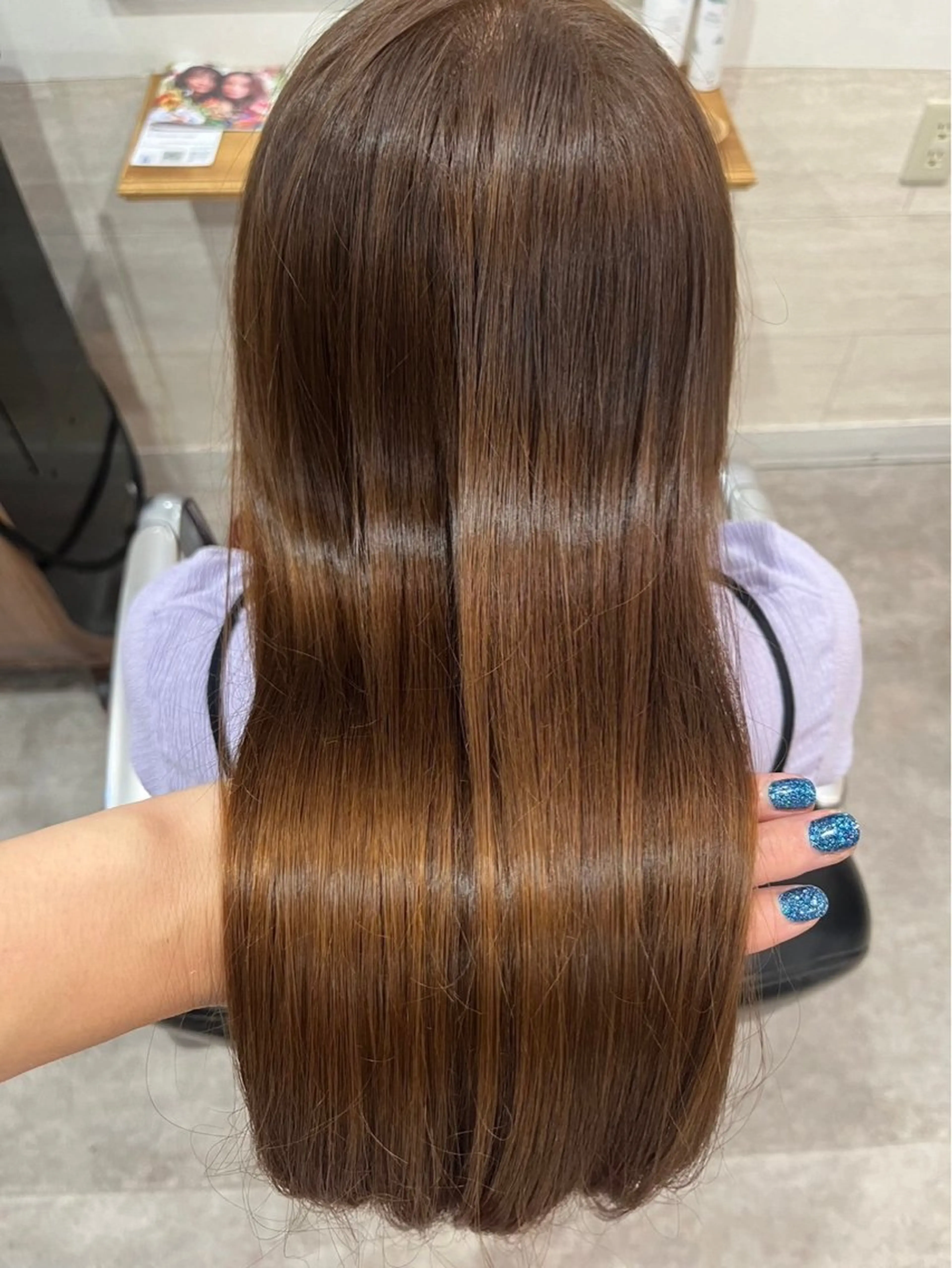 ロング カラー 生尾 虹水のヘアスタイル