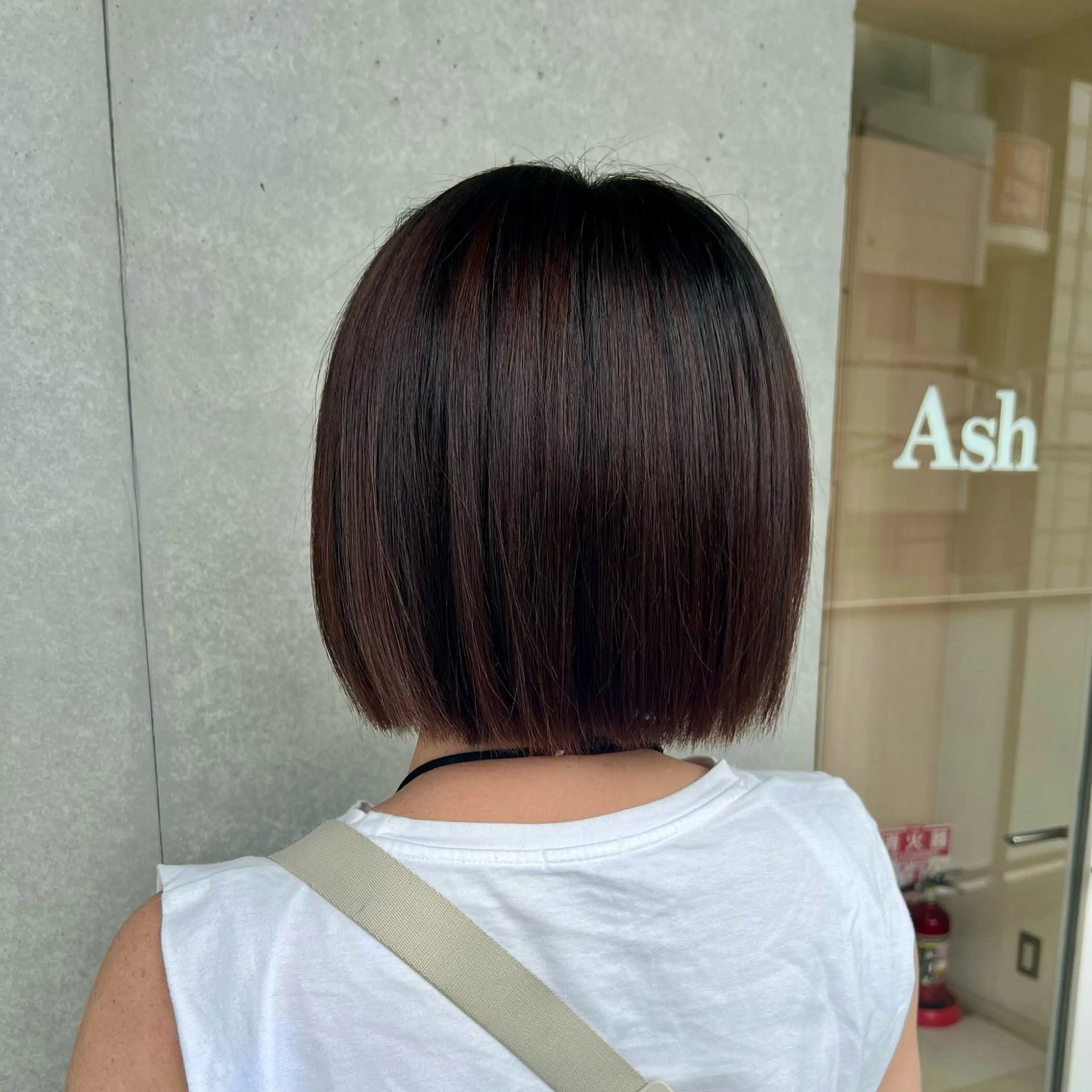 ショート ボブ カット 遠藤 姫花のヘアスタイル