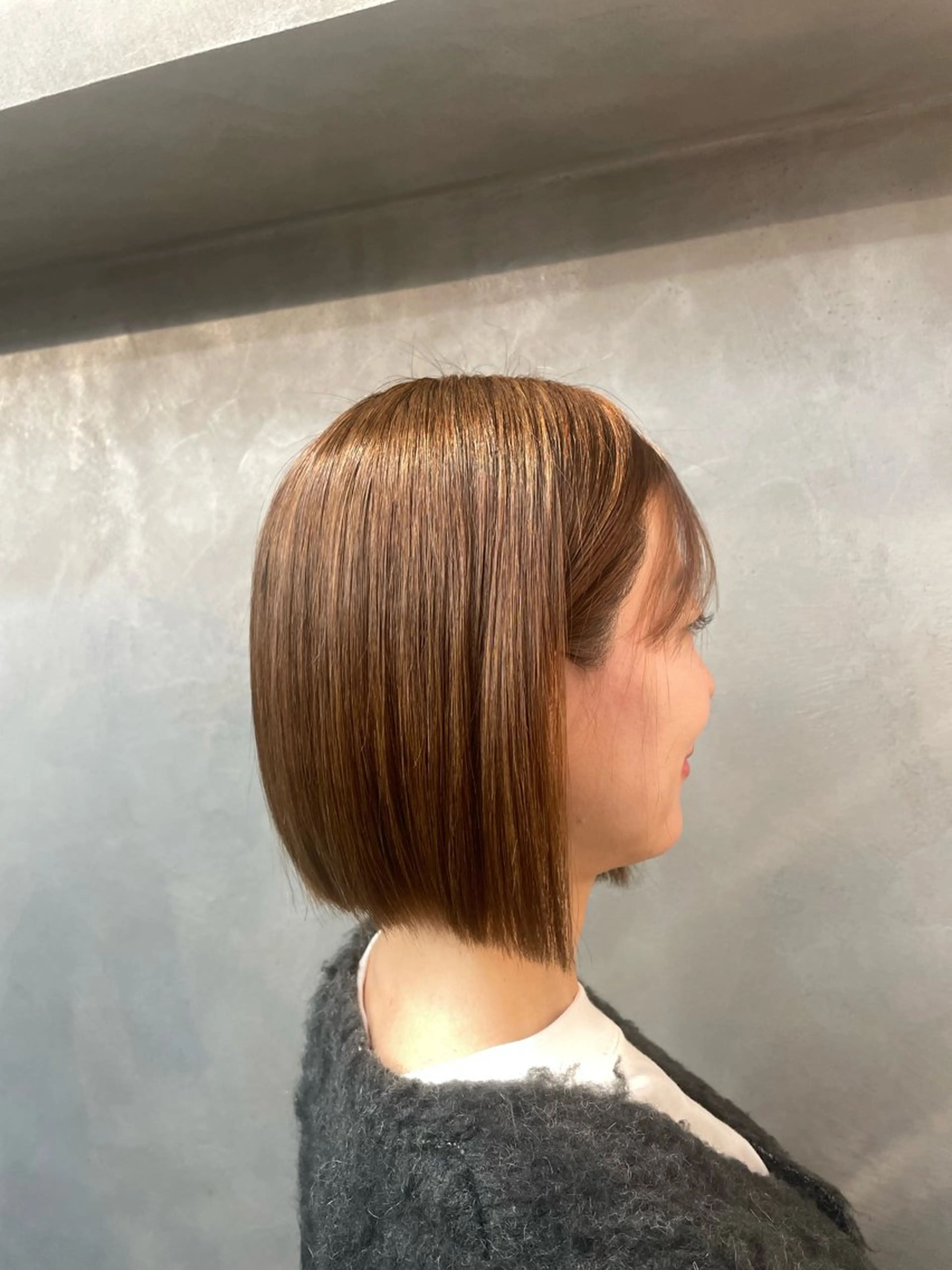 ミディアム ボブ TNB TOKYO所属・Insta 指名 No.1KURUMIのヘアスタイル