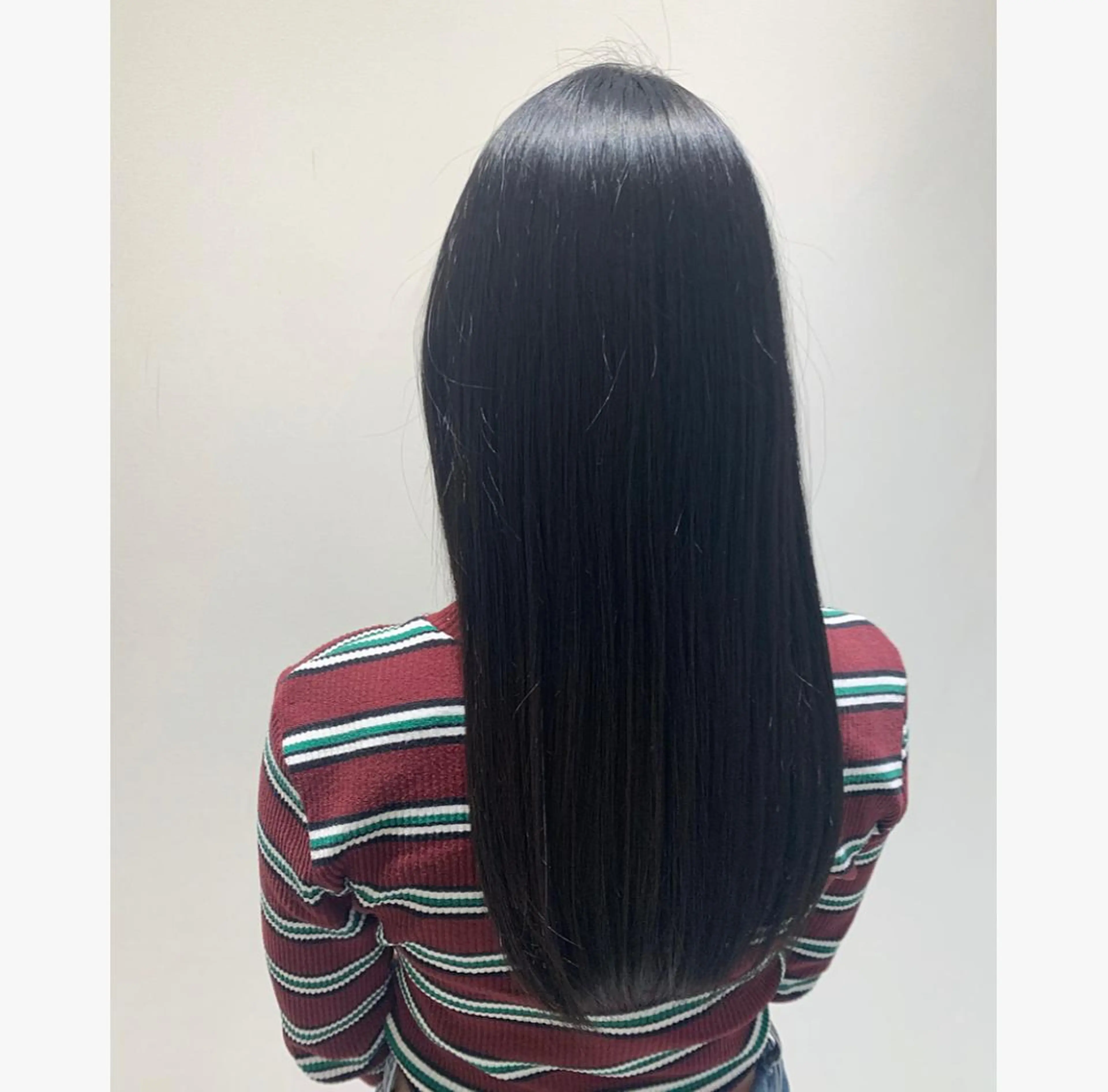 ロング カット 縮毛矯正 💙美髪救世主💙 関華蓮のヘアスタイル