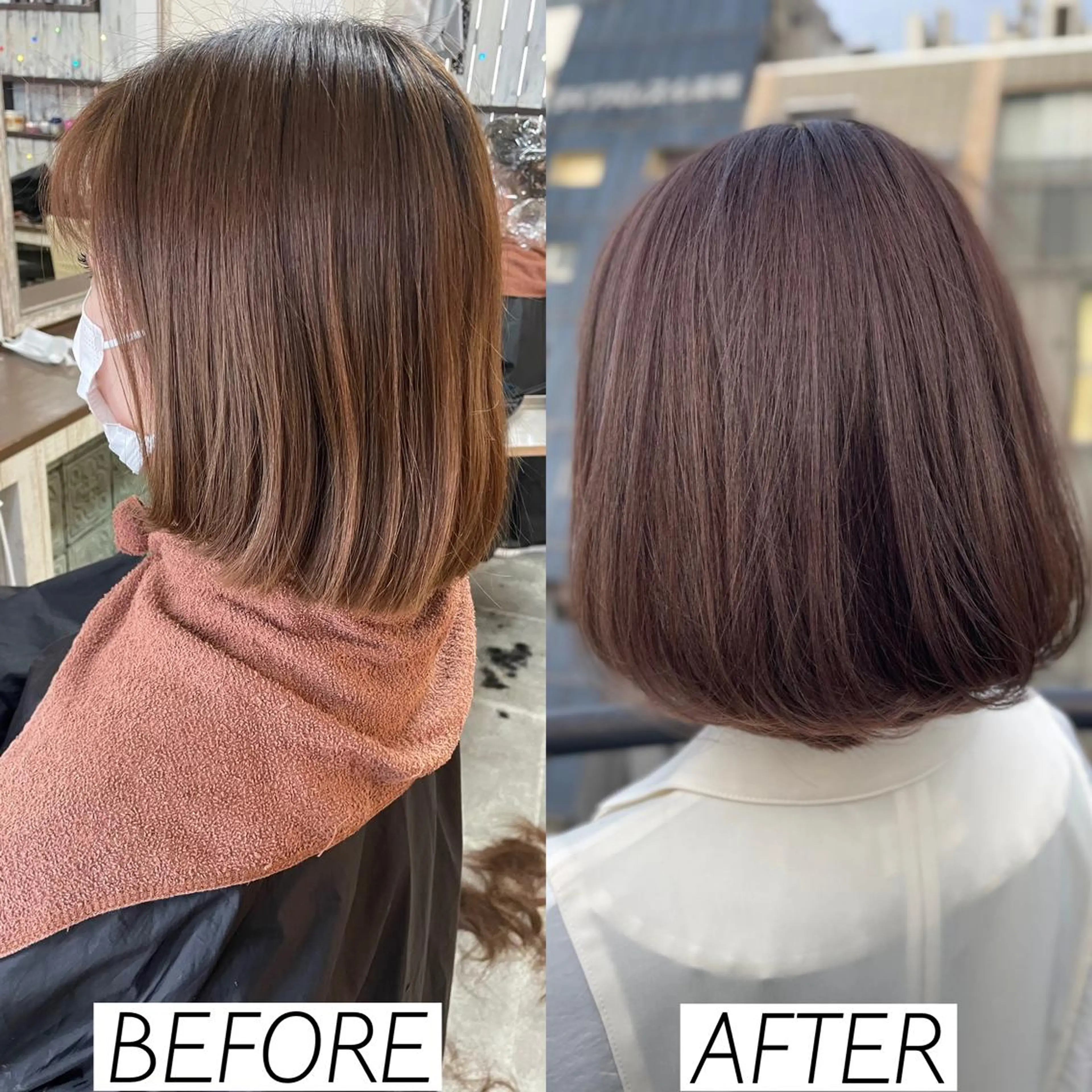 ショート カラー オレンジ カット ヘアカラー トリートメント 森田 一平のヘアスタイル