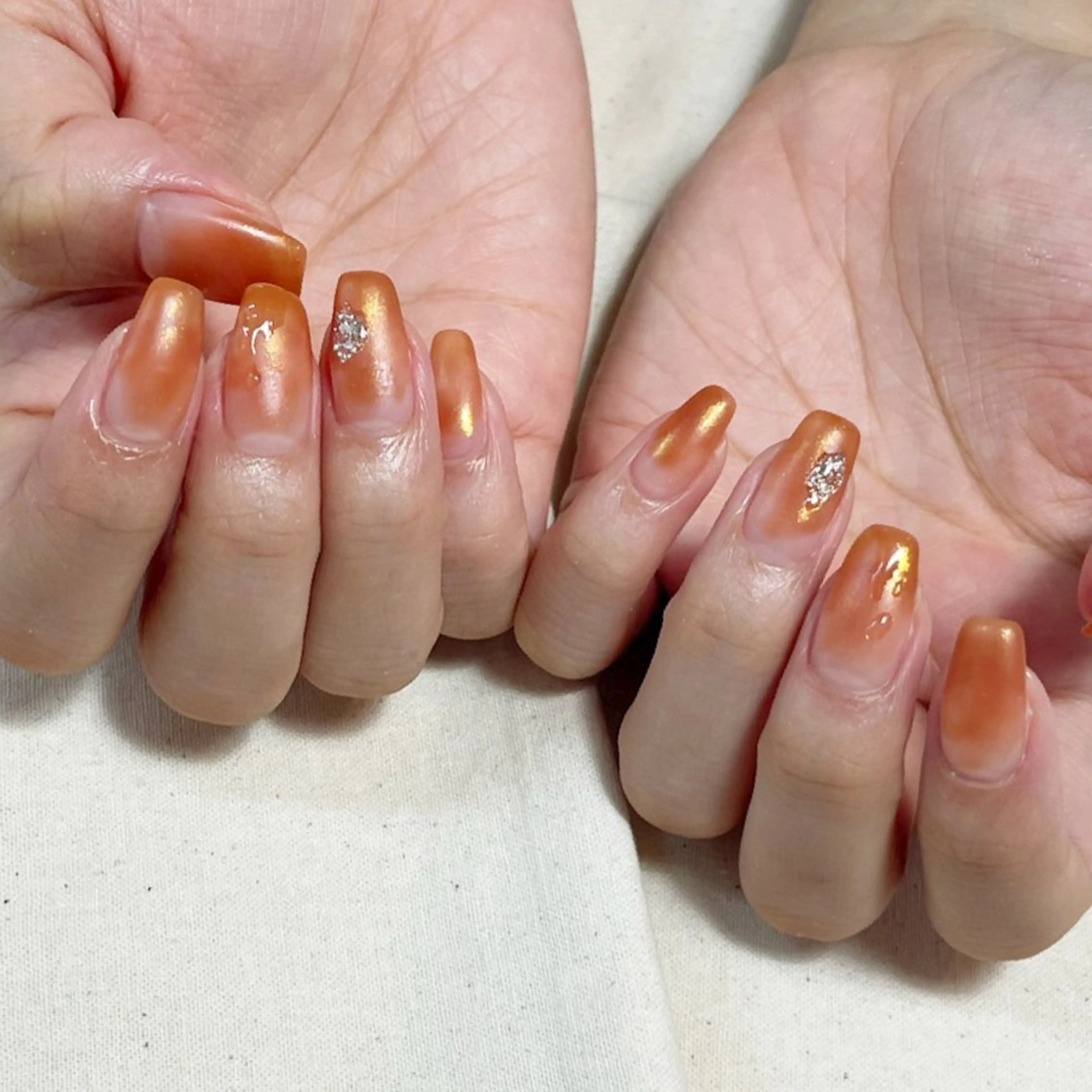 ネイル アートネイル フットネイル ジェルネイル キラキラネイル 韓国ネイル Y nail なんば堀江店のネイルデザイン