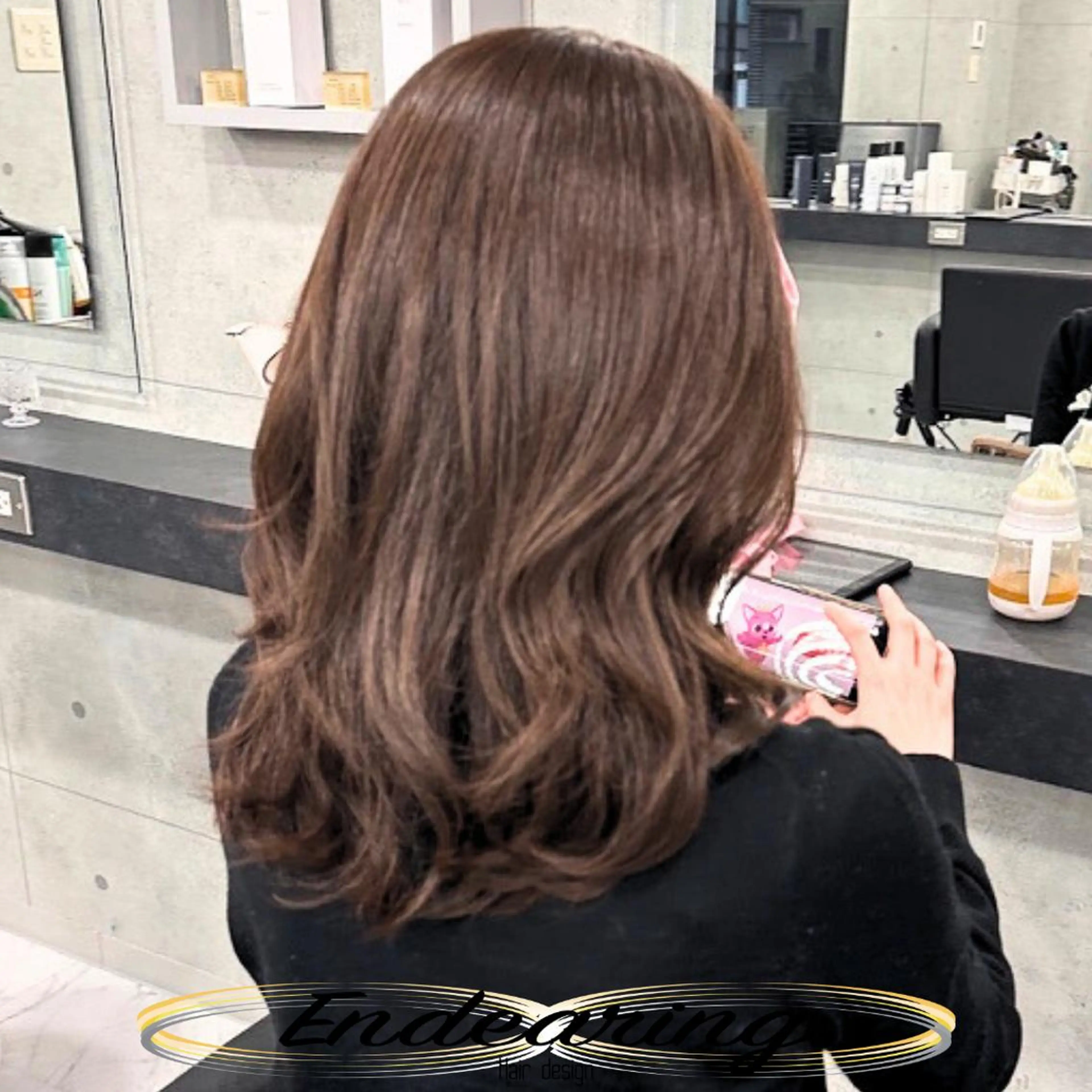 カラー ベージュカラー 透明感カラー カット ヘアカラー Endearing 銀座/レイヤーカットのヘアスタイル