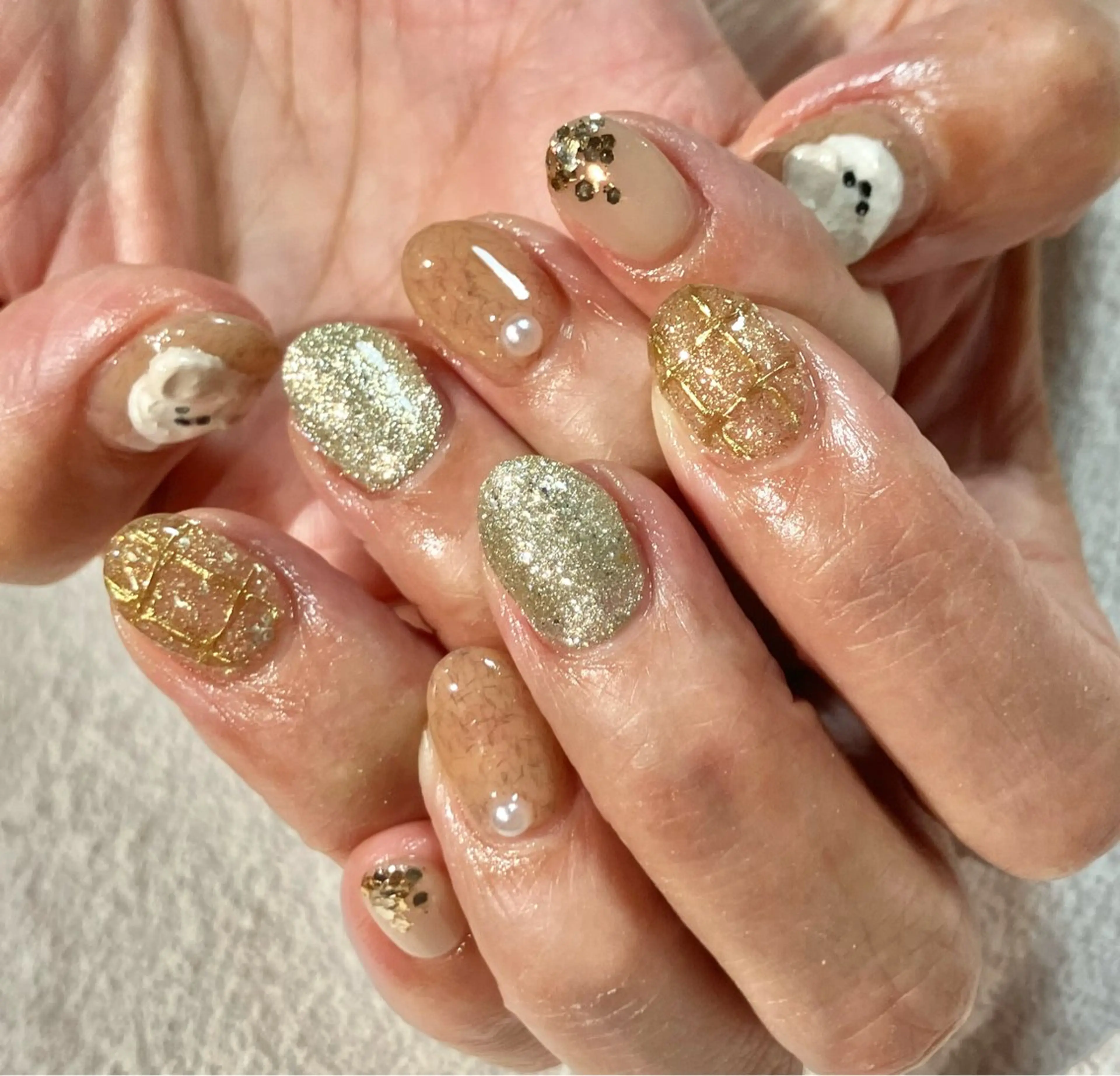 ネイル ハンドネイル OAKたまプラ ANZUのネイルデザイン