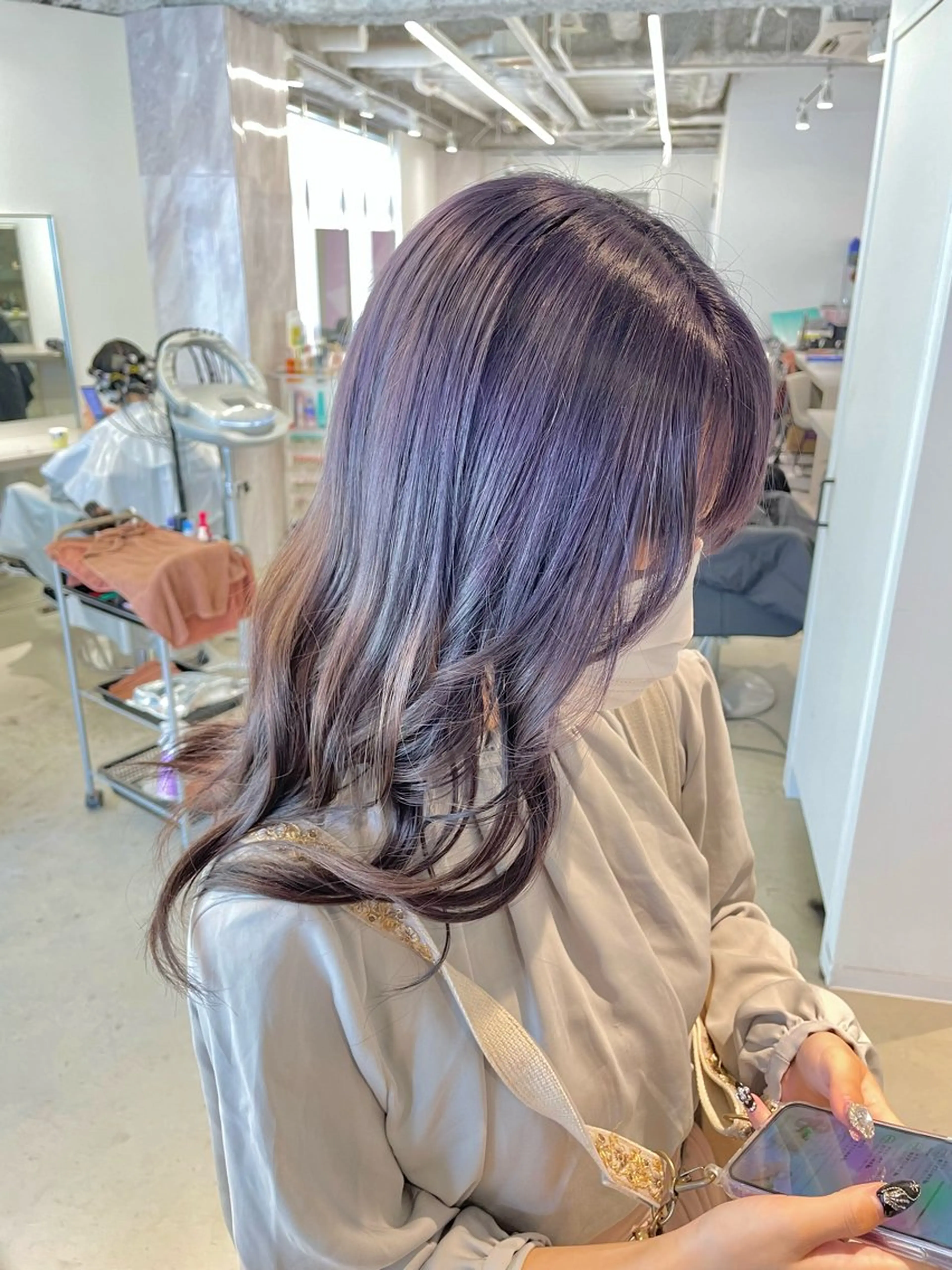 ミディアム カット ヘアカラー トリートメント ヘアセット 🎗井上 竜 ブリーチ指名No.1のヘアスタイル