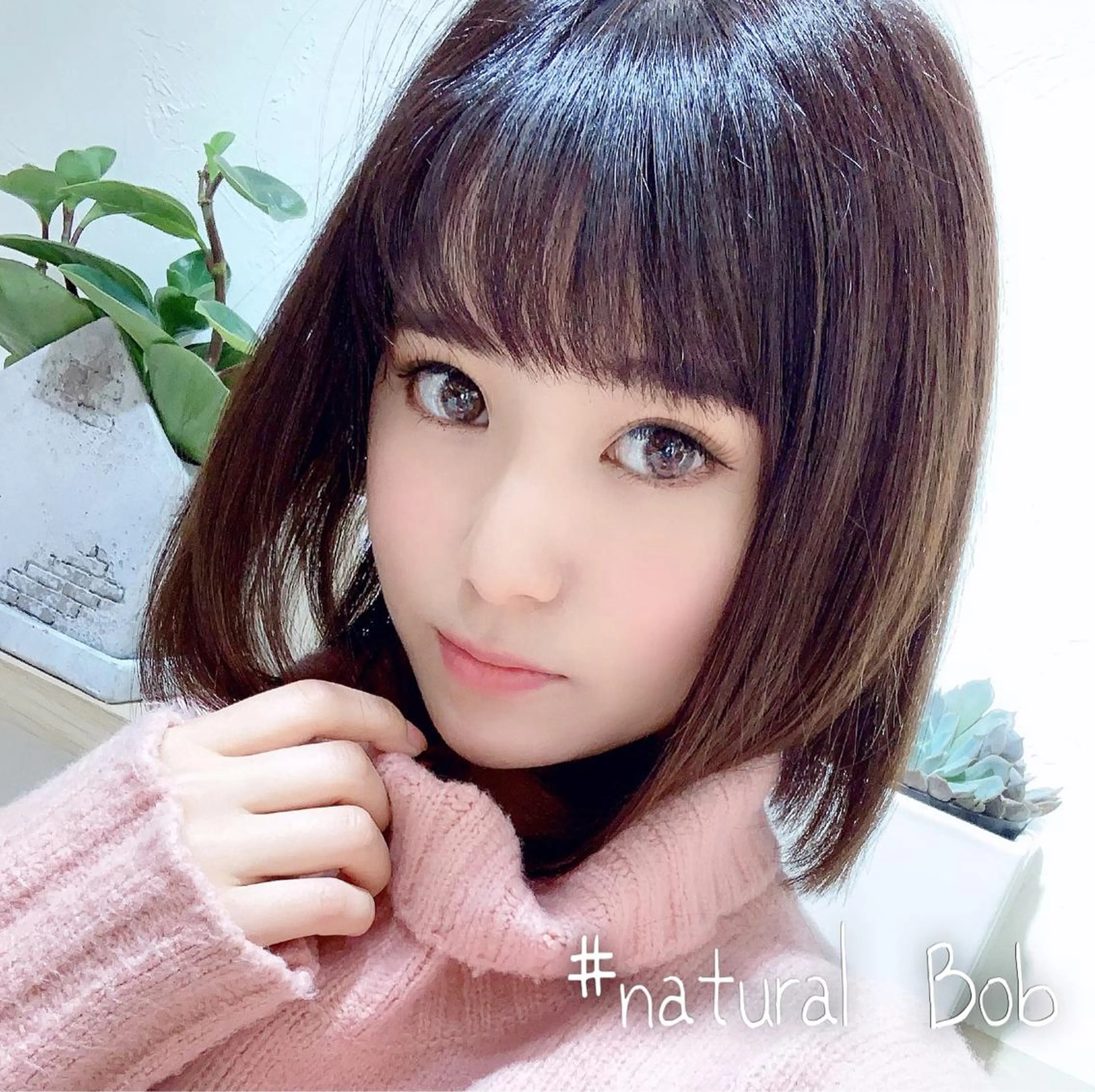 ミディアム ボブ くせ毛 顔周りカット 髪質改善 韓国風ヘア カット ヘアカラー トリートメント 韓国レイヤー×透明感 髪質改善　武田涼のヘアスタイル