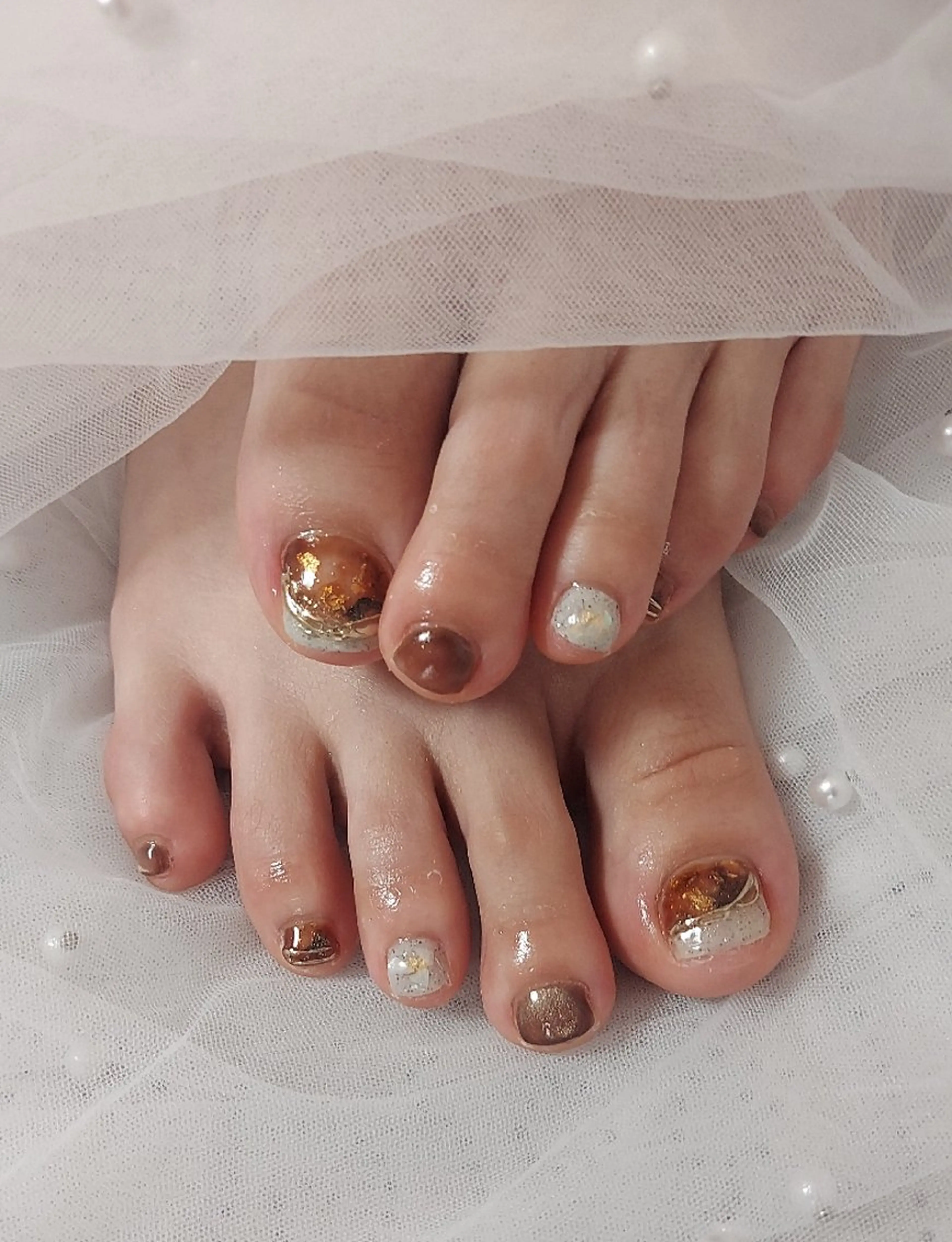 ネイル フットネイル とりごえ さおりのネイルデザイン