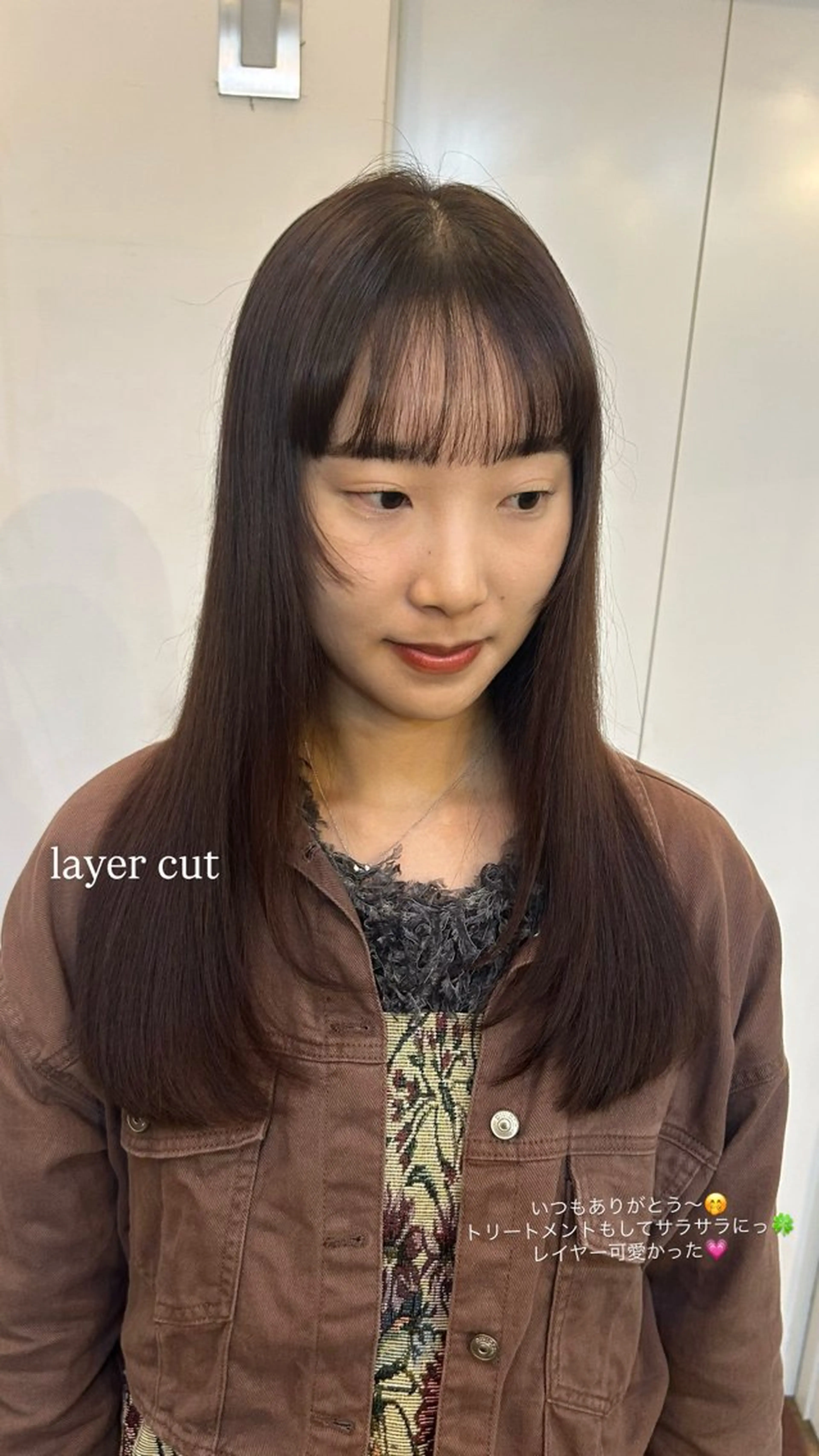 ロング レイヤーカット レイヤーカット大人気 //吉田百花のヘアスタイル