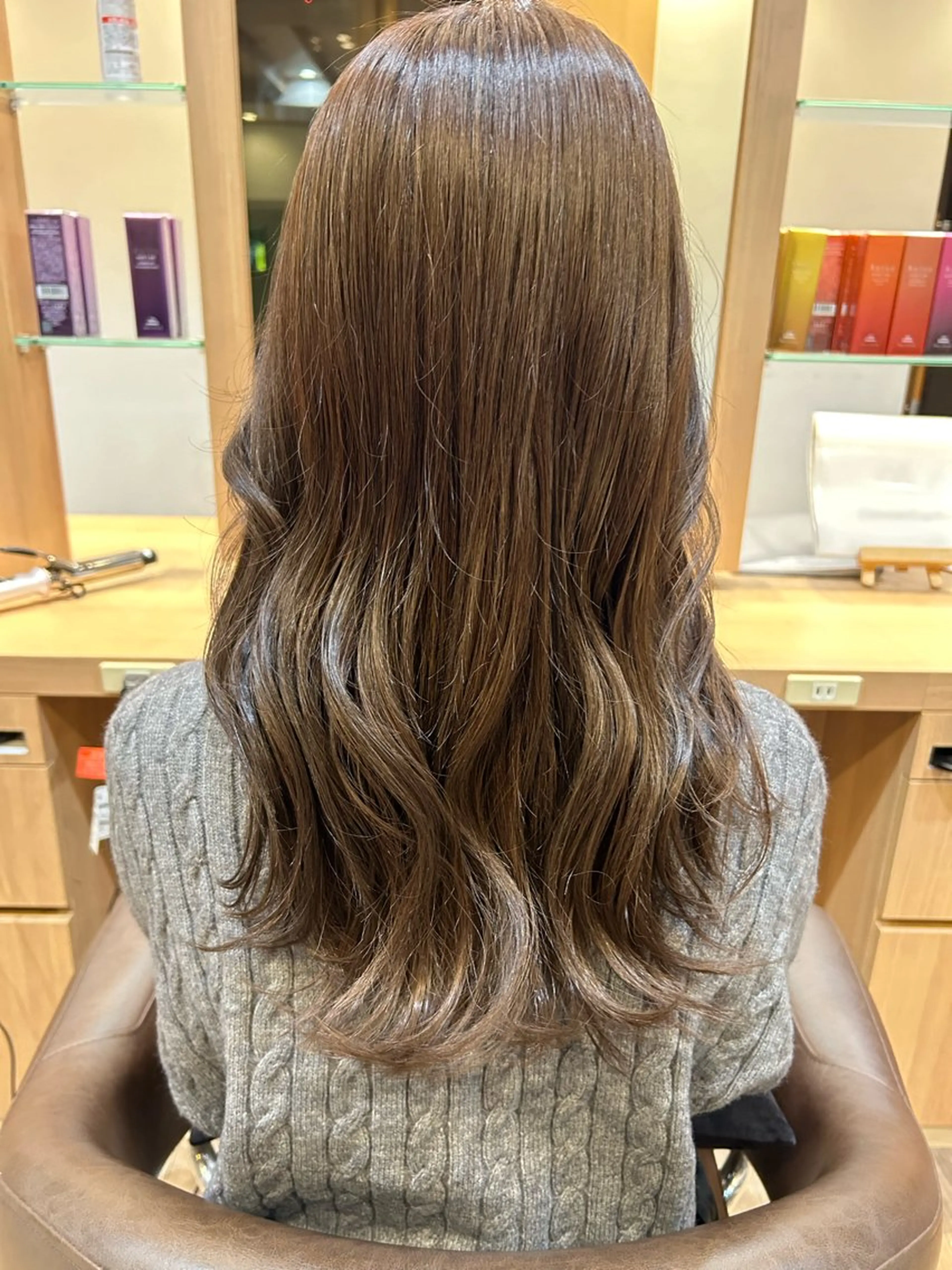 カラー ブラウンカラー ショコラブラウン ヘアカラー 後藤 莉子のヘアスタイル