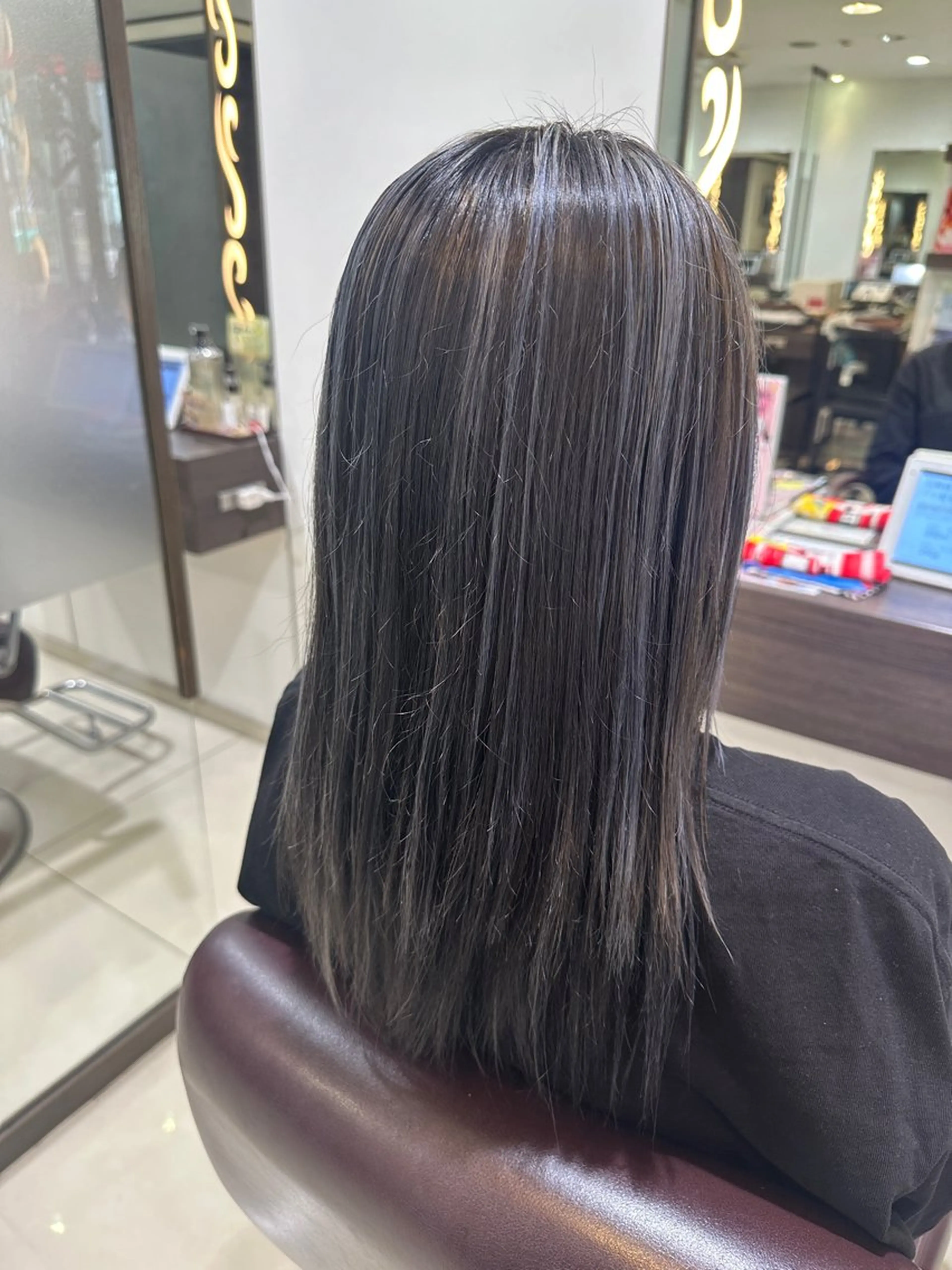 ロング 空きあり👍 に合わせスタイル👍のヘアスタイル