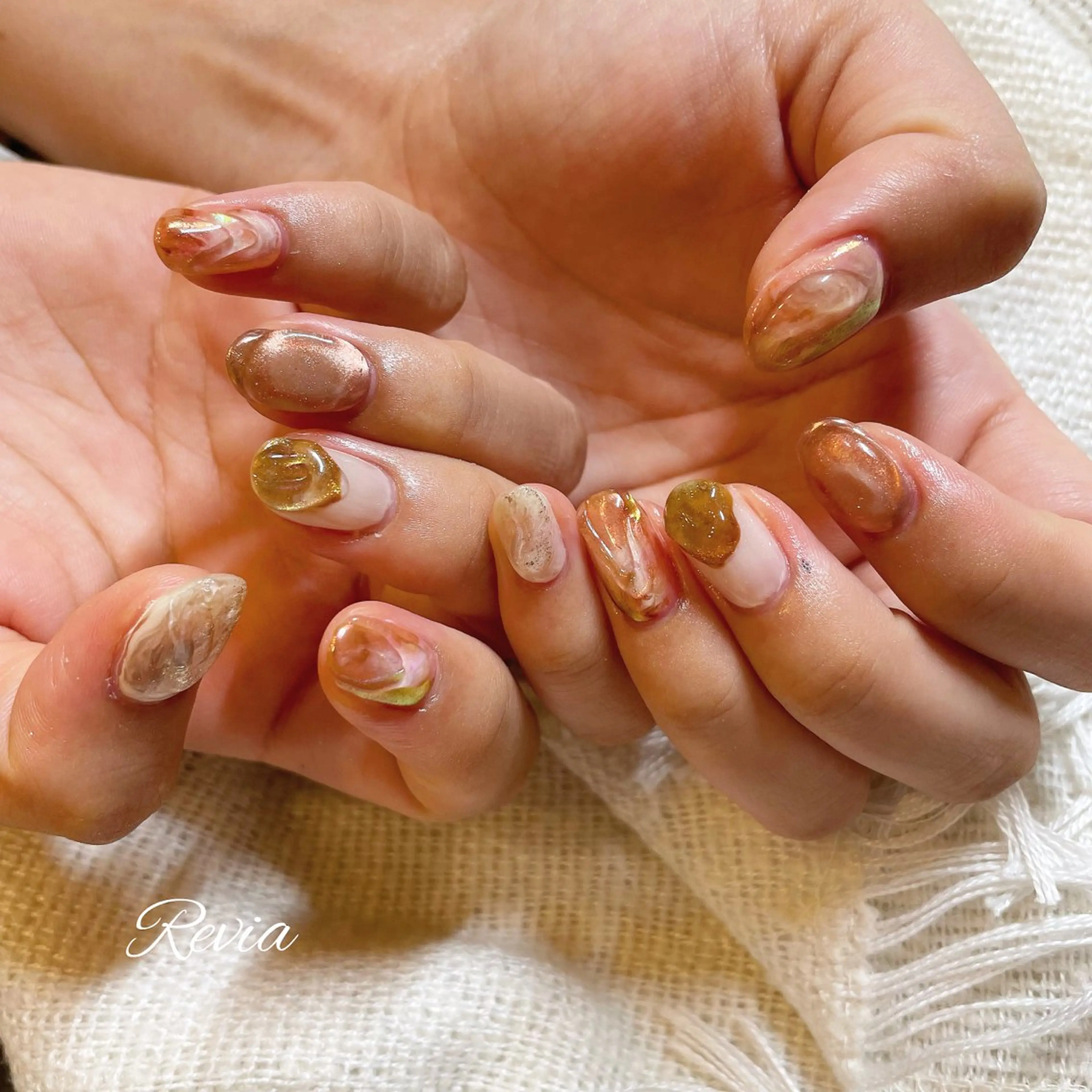 ネイル ハンドネイル revia所属・ERI Nailistのネイルデザイン