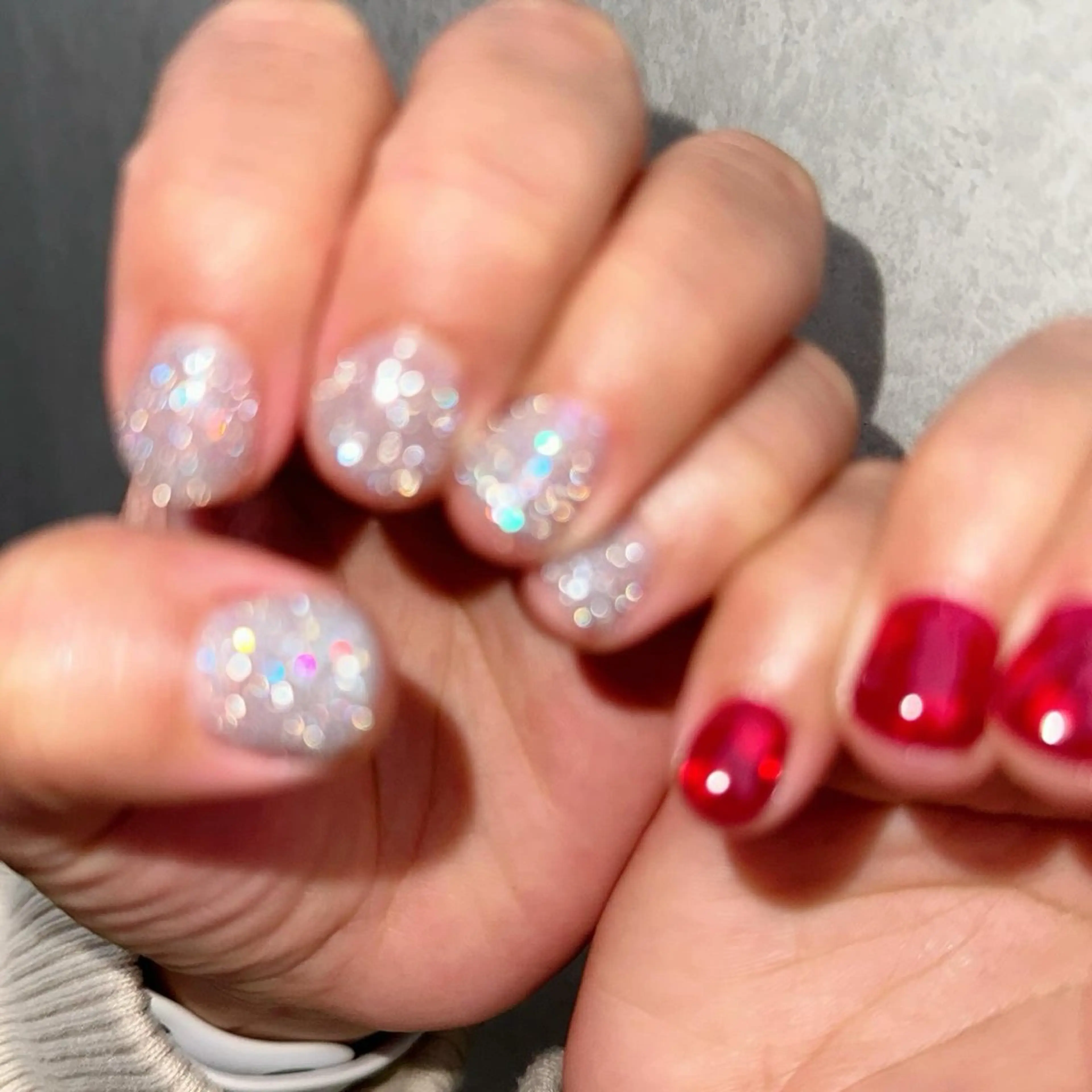 ネイル フラッシュネイル ハート 氷ネイル・うるうるネイル キラキラネイル 韓国ネイル 🪞KAPE NAIL 🪞のネイルデザイン
