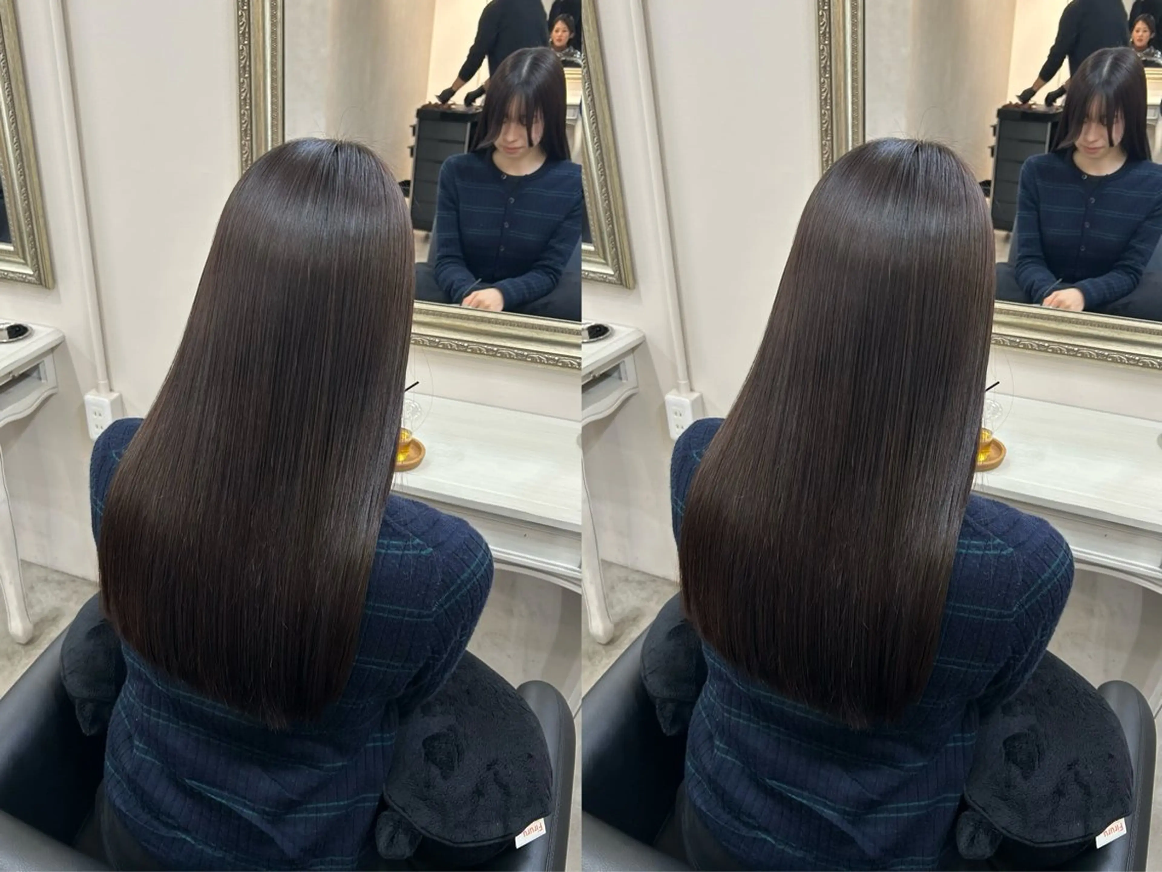 セミロング カット 縮毛矯正 トリートメント cien 【堀江】 eri bobのヘアスタイル