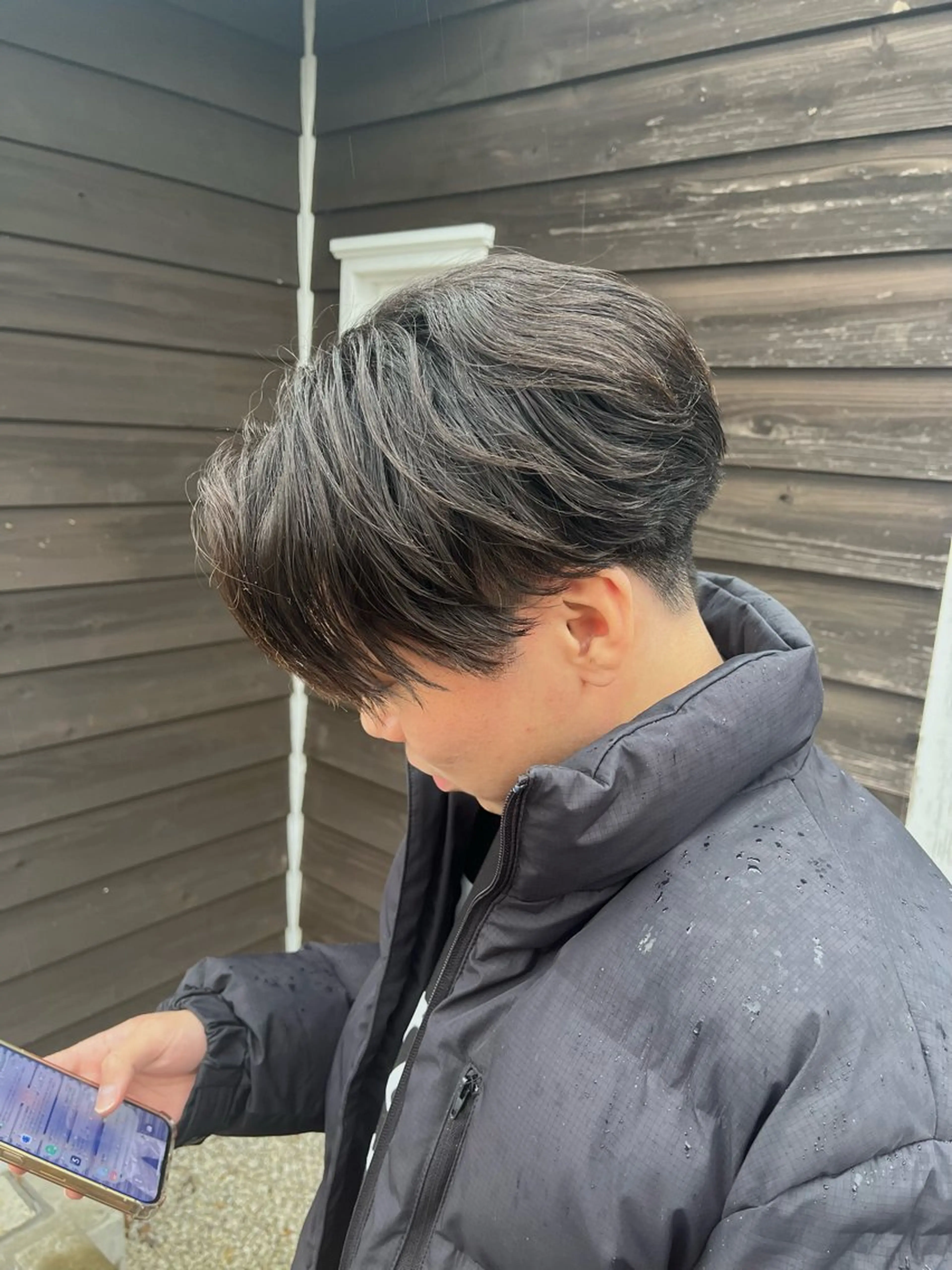 パーマ メンズ 篠田 翔太のヘアスタイル