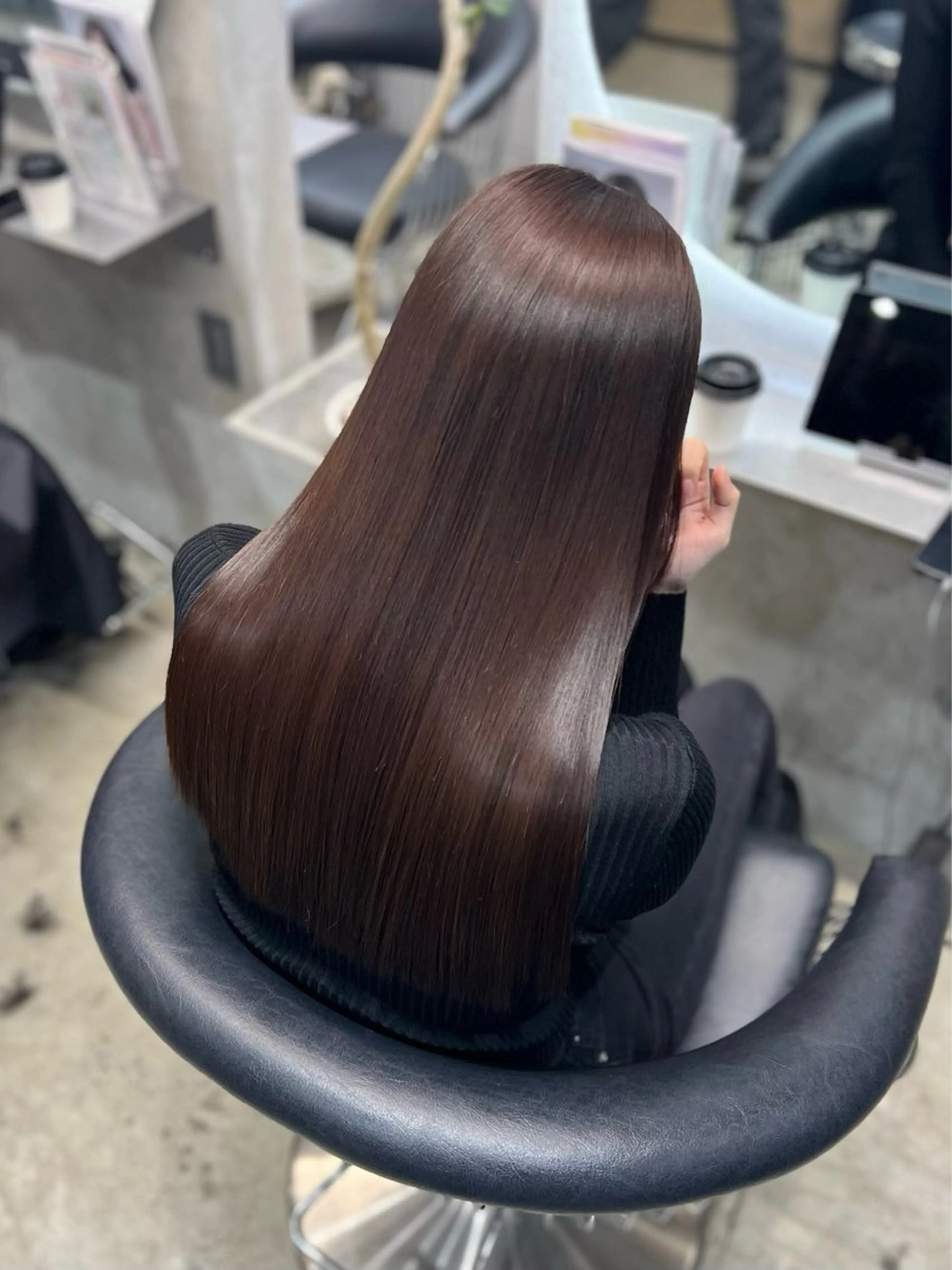 ロング カラー カット ヘアカラー トリートメント etora 渋谷所属・itaru/網紅ヘア 🇨🇳ケラチンTRのヘアスタイル