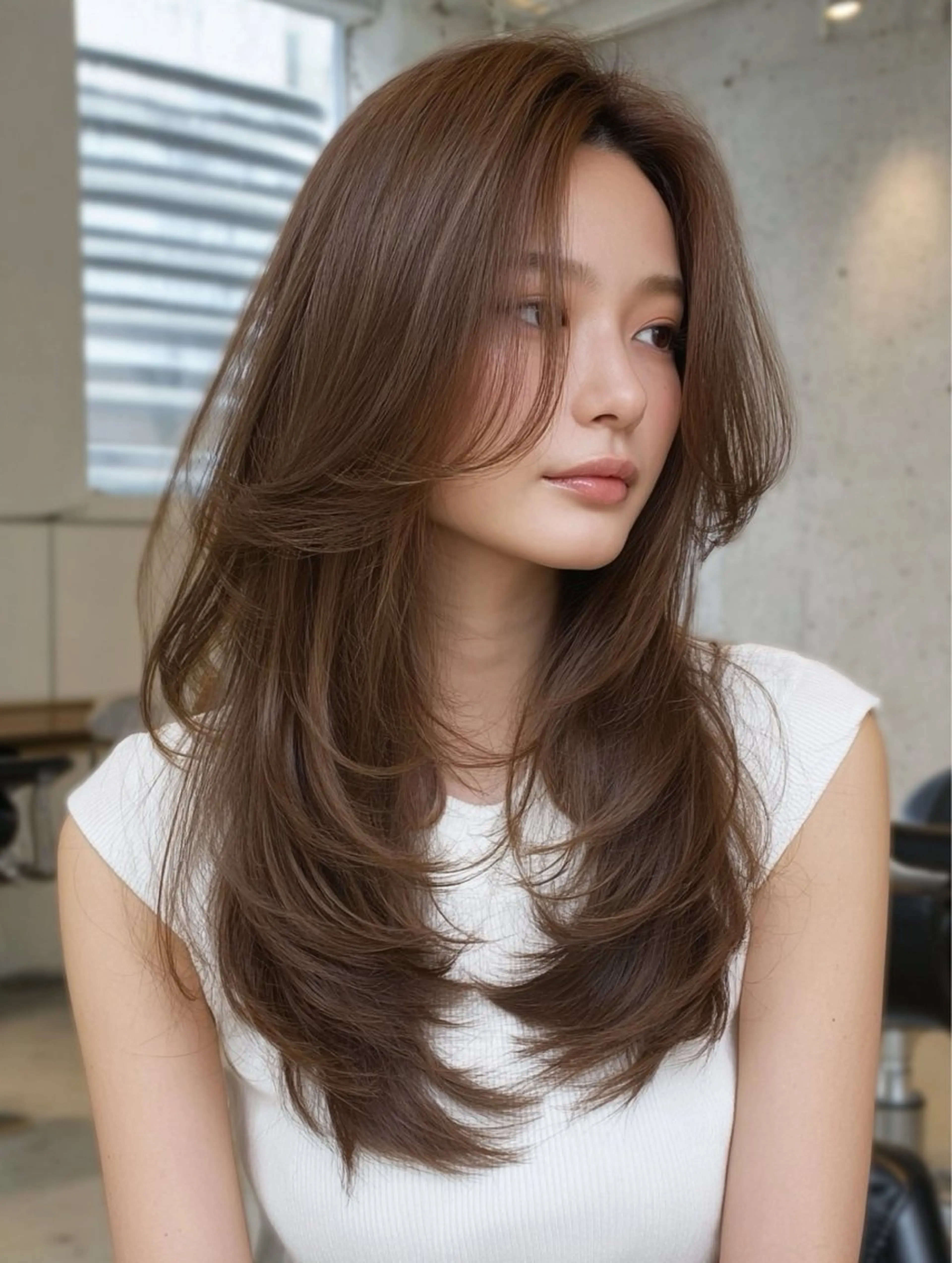 ロング カラー 艶カラー/髪質改善/ はかまた🕊️のヘアスタイル