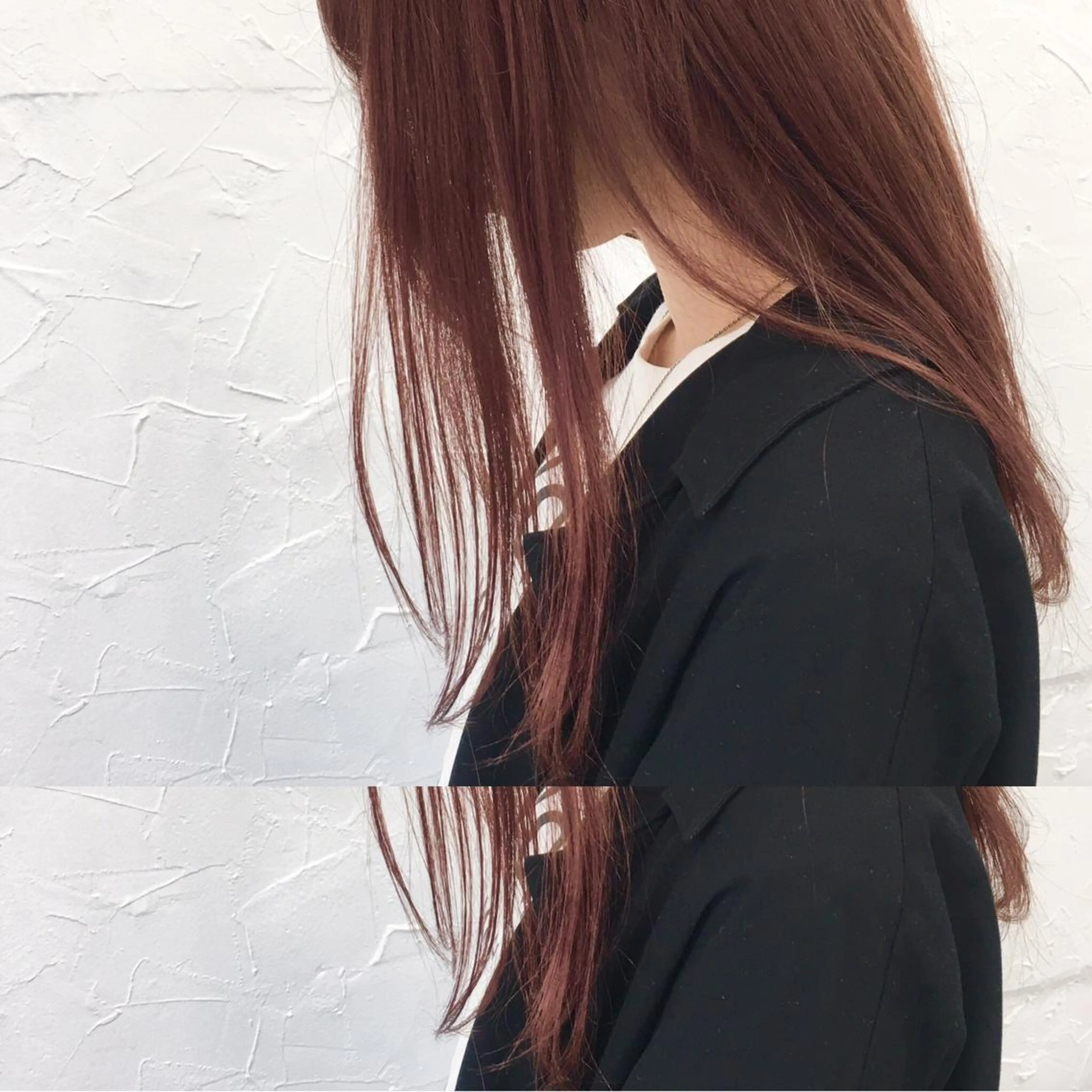 ロング ヘアアレンジ 大人垢抜け ダブルカラーのヘアスタイル