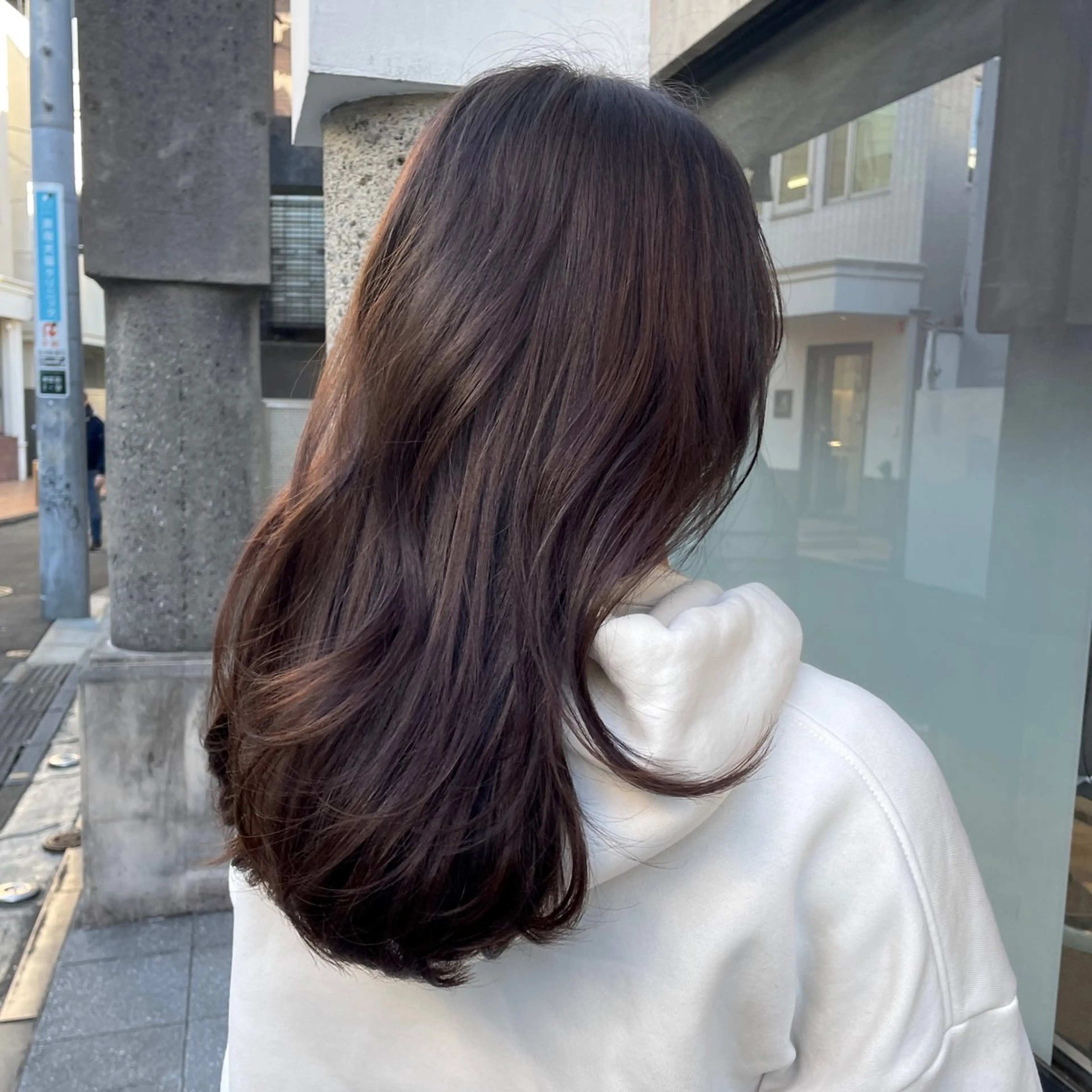 ロング カラー ハイライトカラー ハイライト ヘアカラー トリートメント DX SHARE SALON所属・matka白髪ぼかし 大人ヘア/KEIKOのヘアスタイル