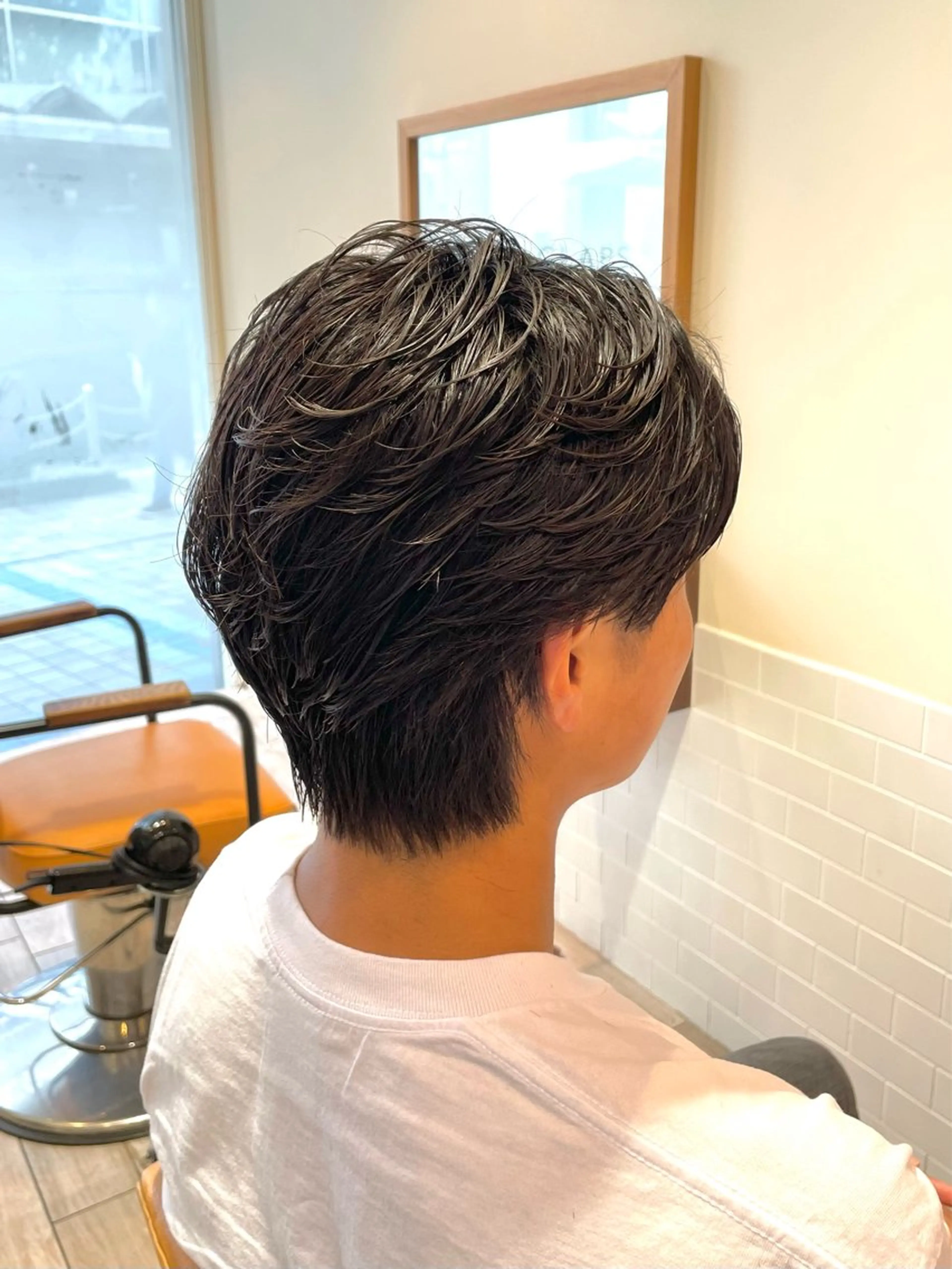 ショート パーマ メンズ フェザーパーマ メンズパーマ カット パーマ パーマ/フェード🔥 佐々木波人のヘアスタイル