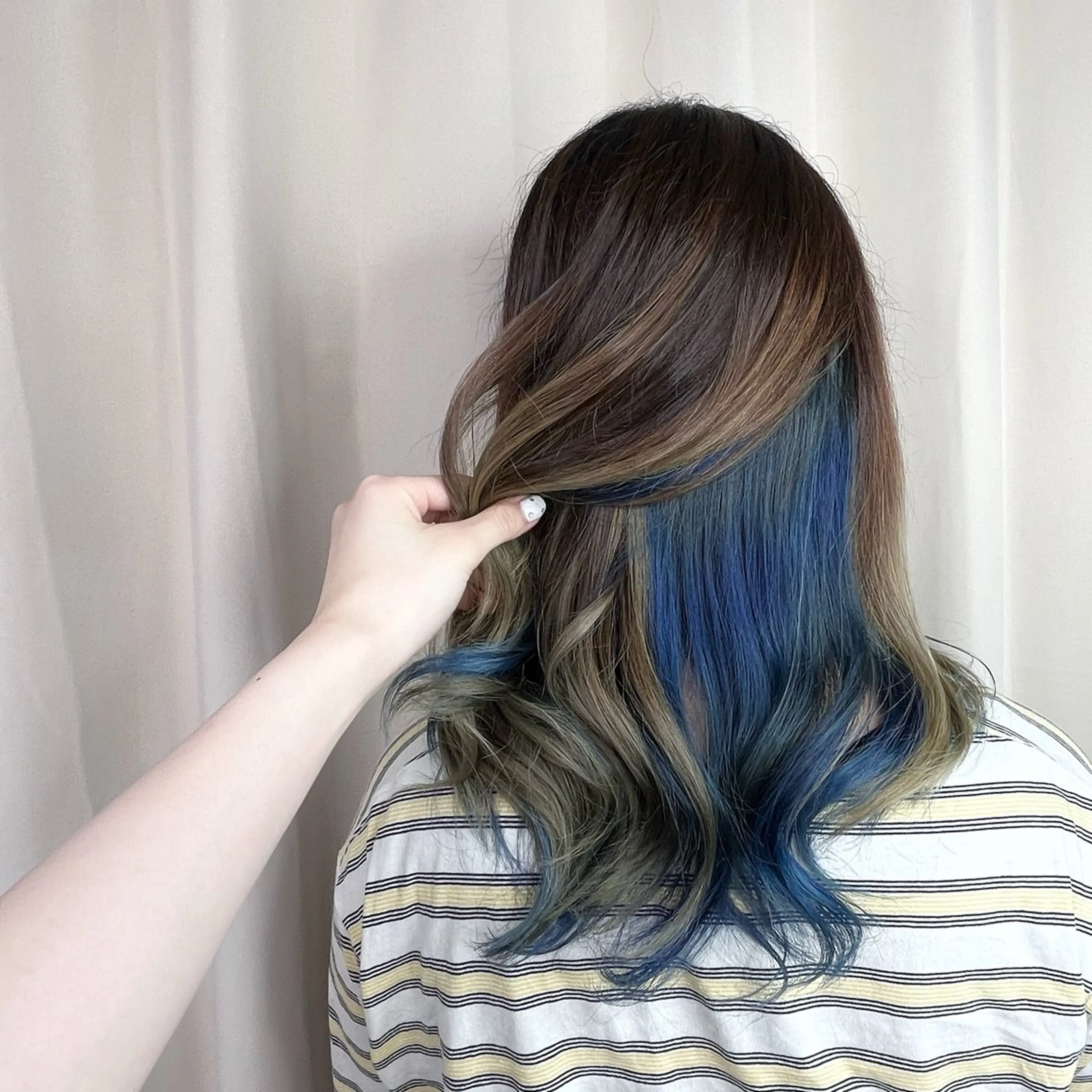 ロング ヘアカラー トリートメント かなざわ みかのヘアスタイル