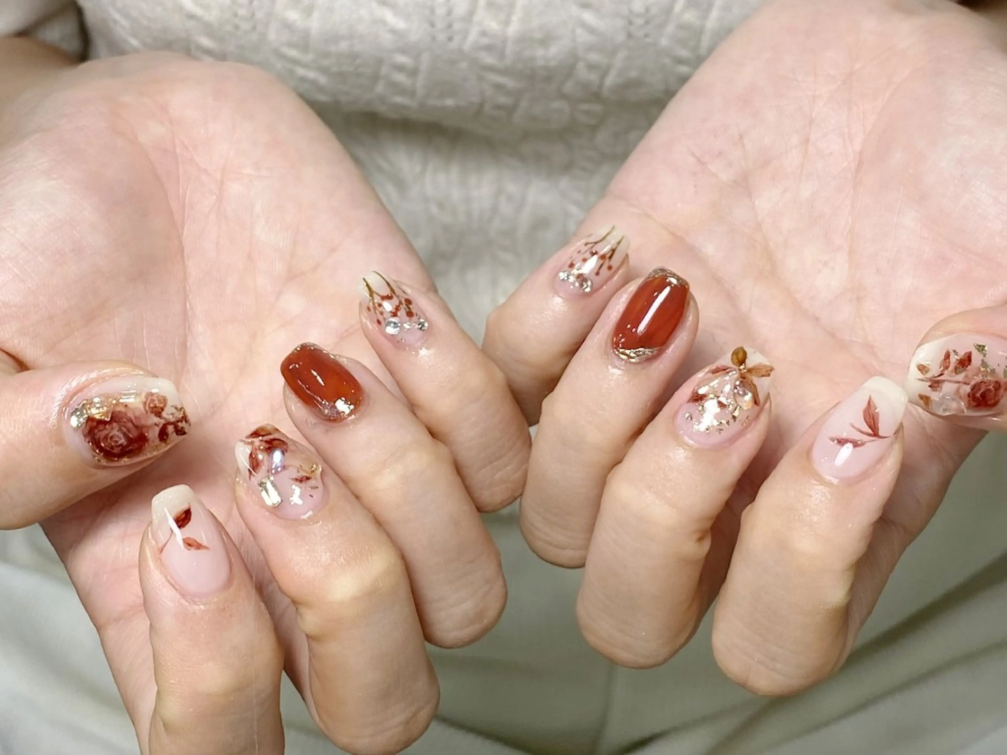 ネイル アートネイル チークネイル 長さ出し フレンチネイル ジェルネイル ハンドネイル UM Nail Salonのネイルデザイン