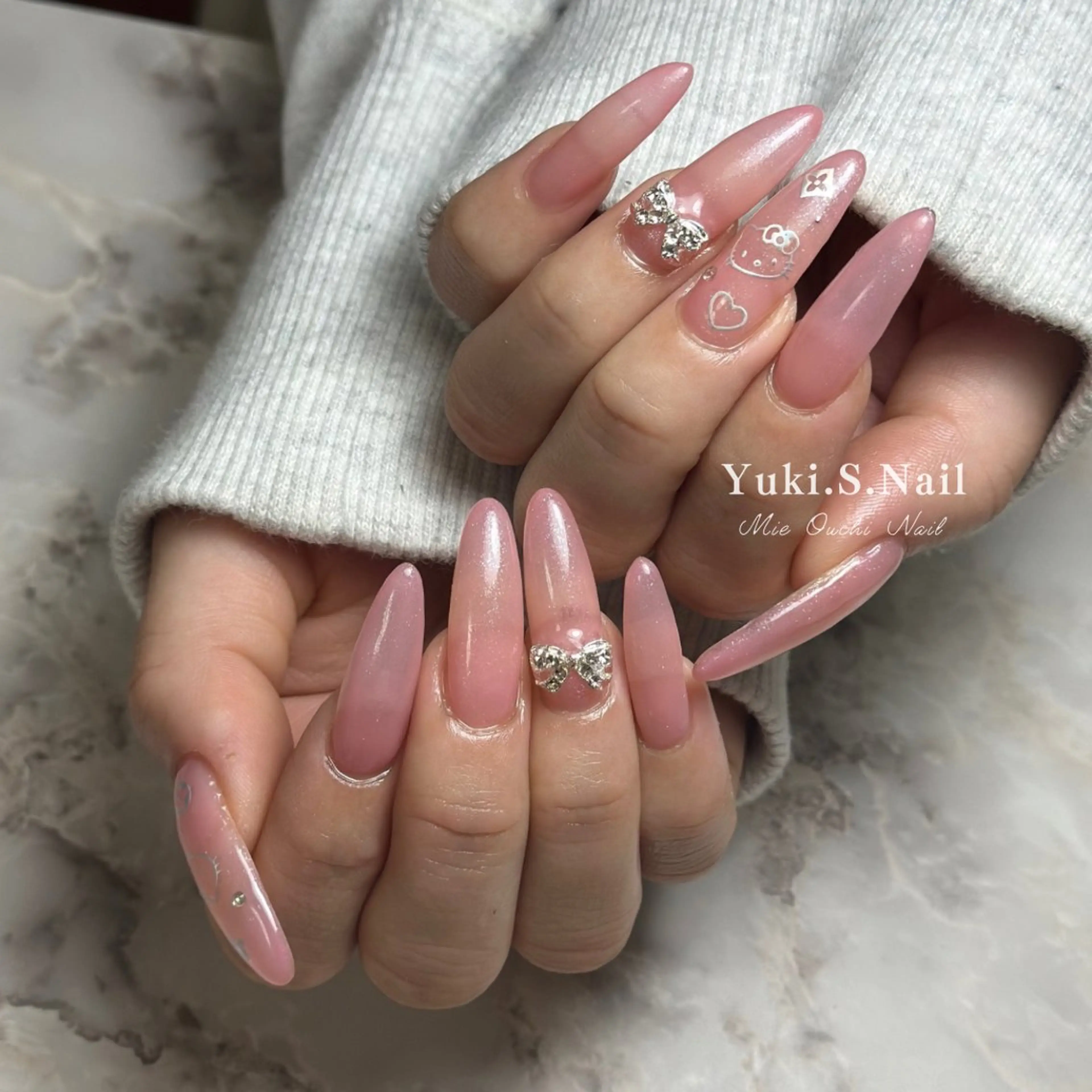 ロング ハンドネイル Yuki S.Nailのネイルデザイン