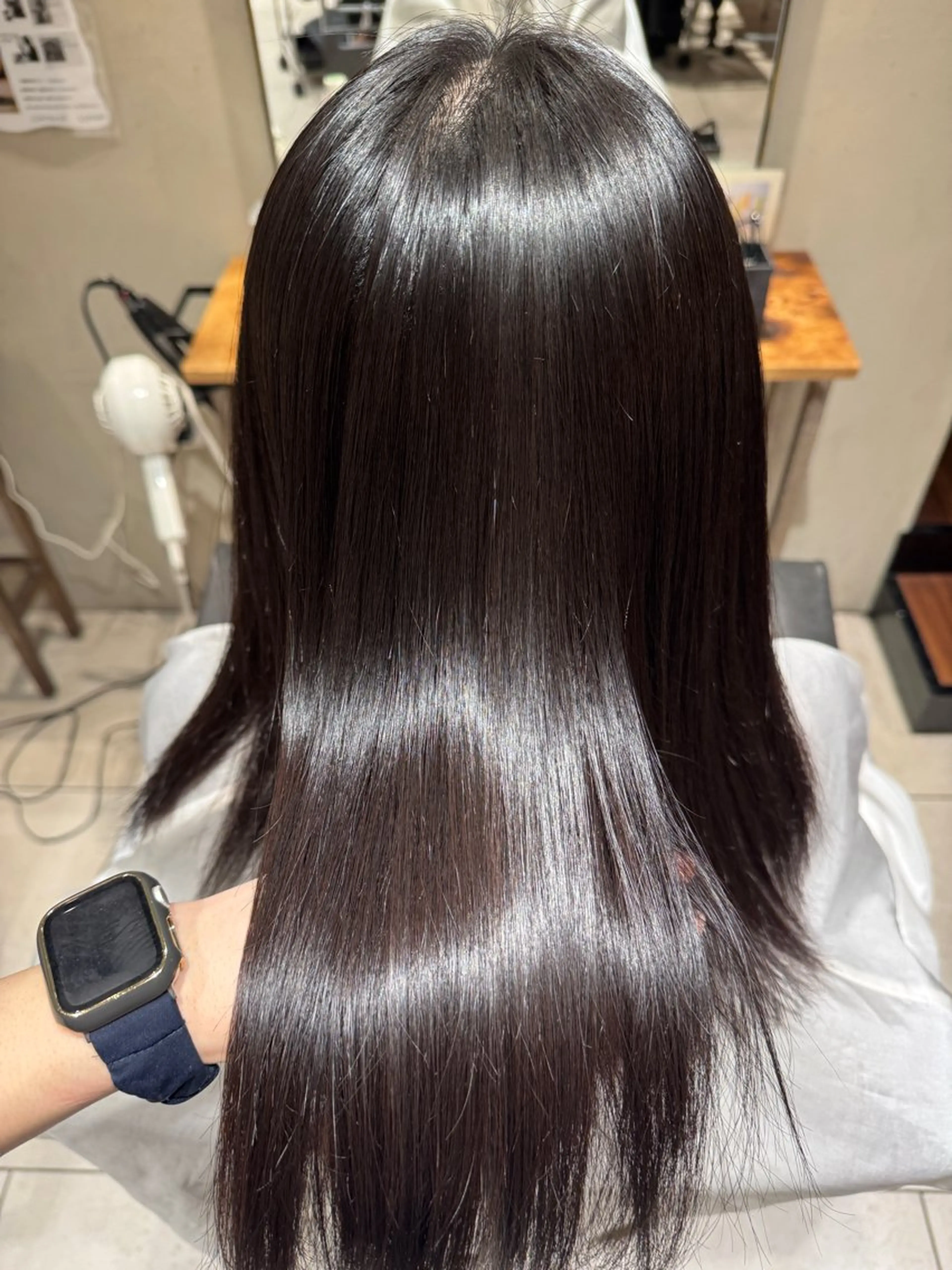 ロング 縮毛矯正 み うのヘアスタイル