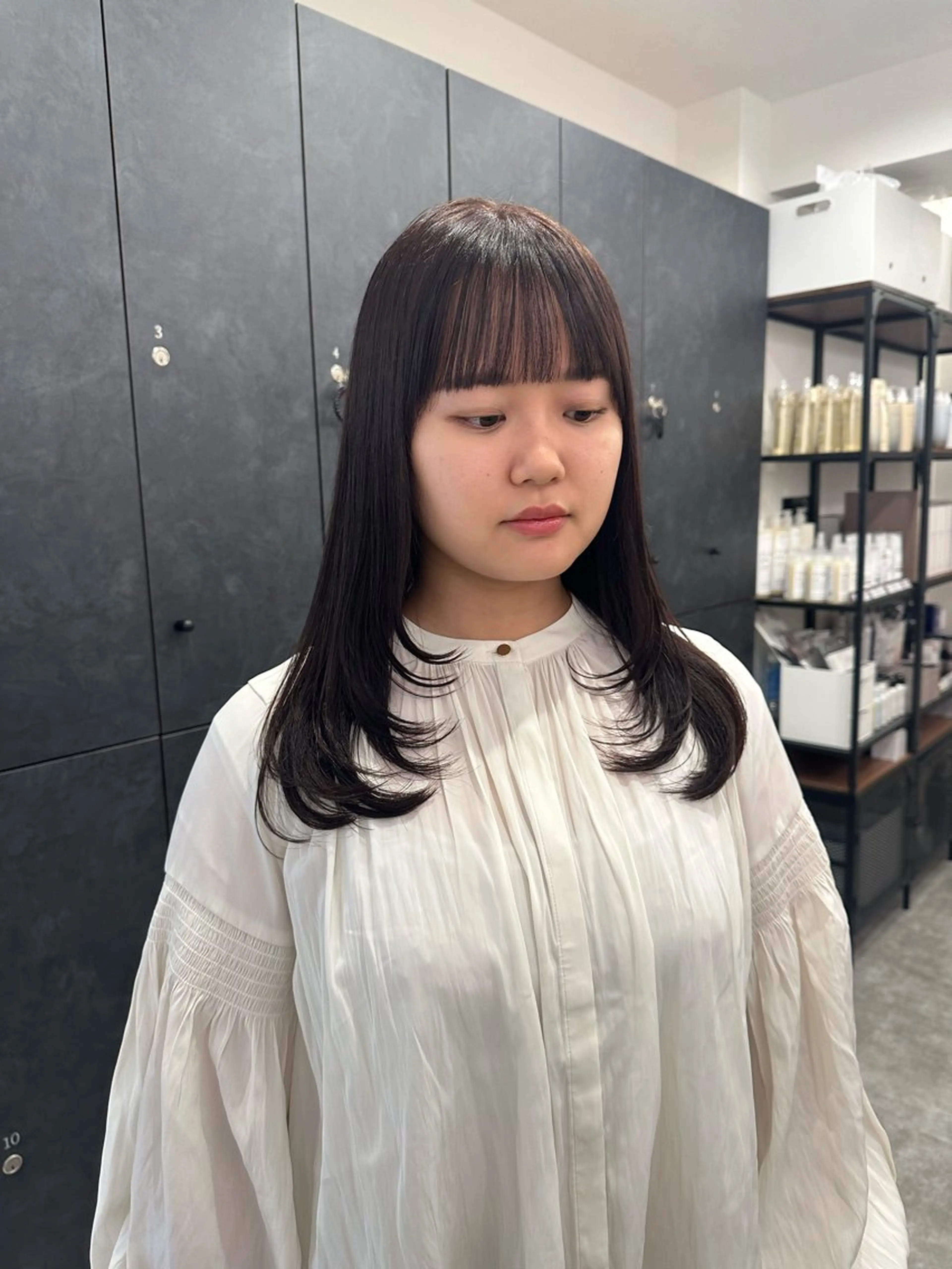 セミロング カラー カット ヘアカラー トリートメント 銀座/ヘアセット シマムラ ミホのヘアスタイル