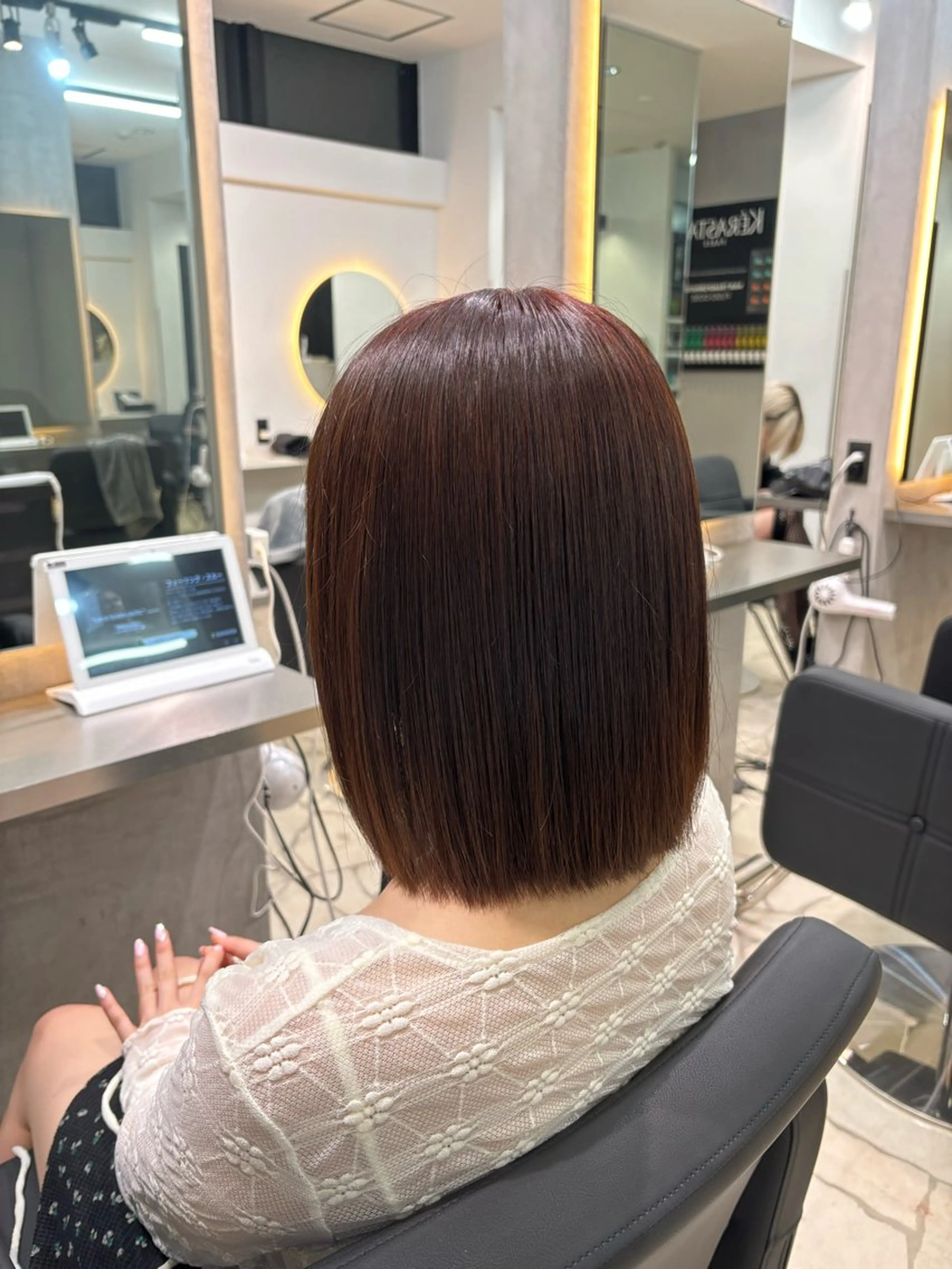 ショート ヘアカラー トリートメント lapis マリナのヘアスタイル