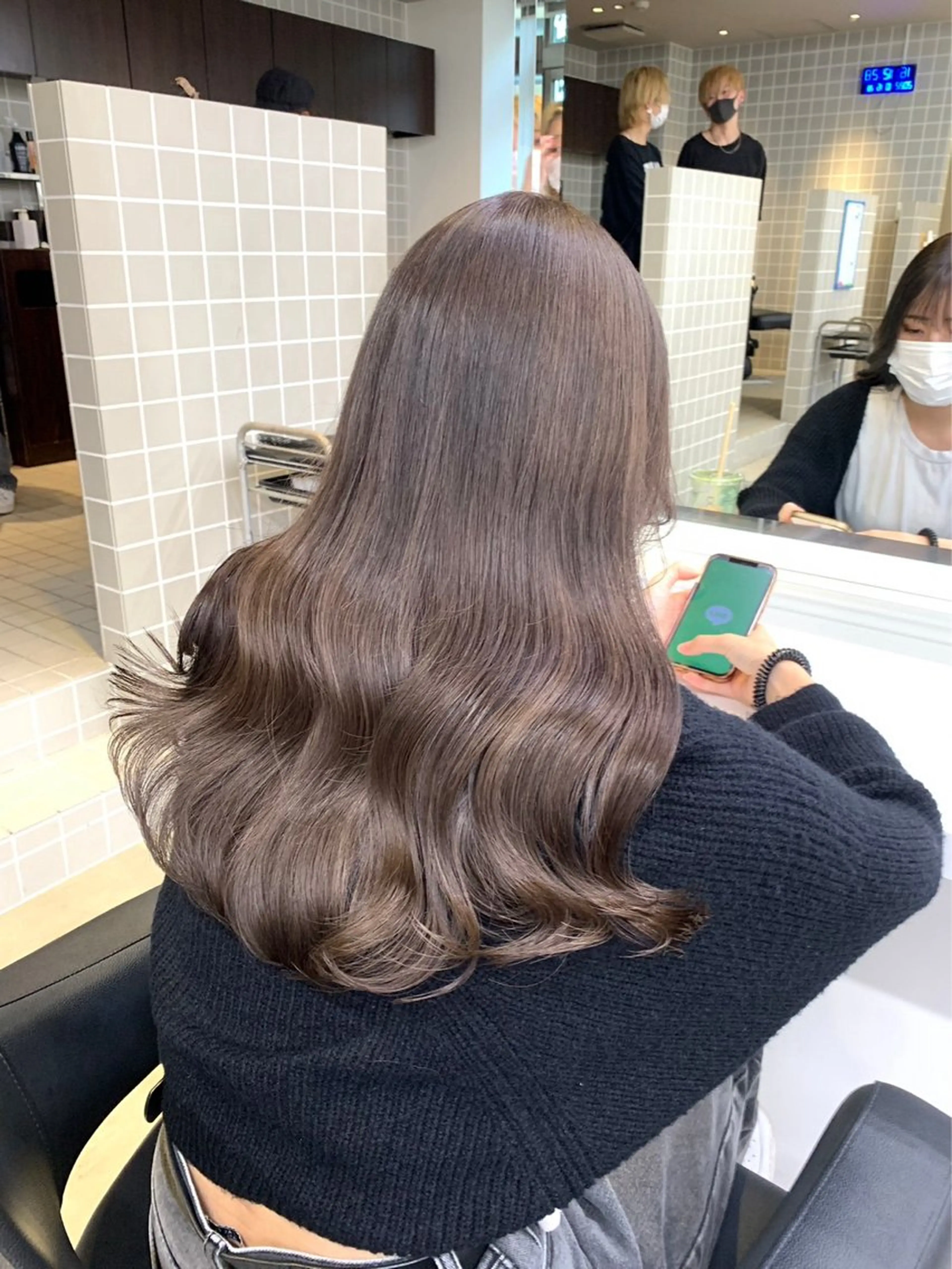 カラー beige🤎ダブル カラー/レイヤー🧸のヘアスタイル