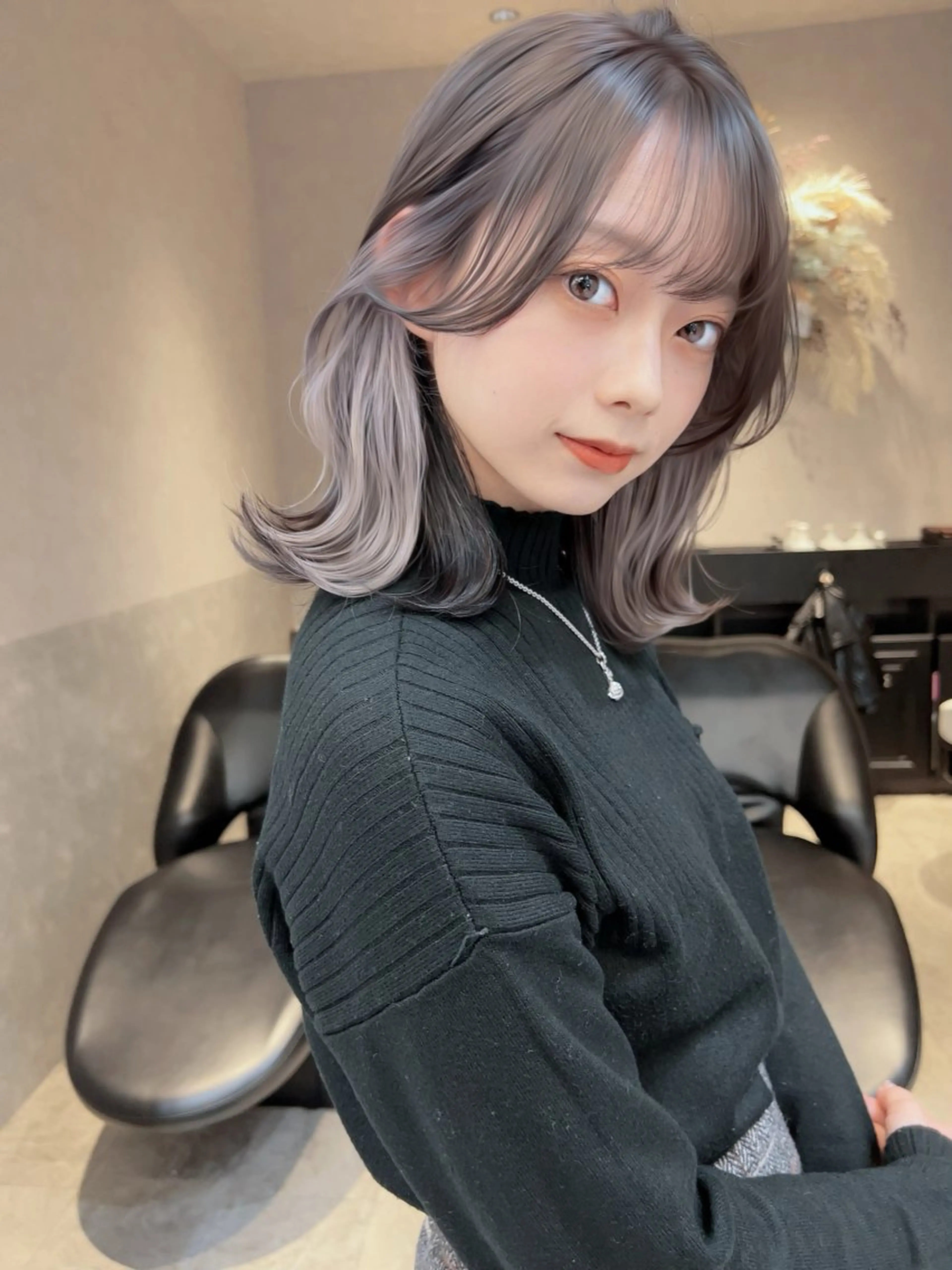 ミディアム カラー ヘアカラー トリートメント Aster by One Bloom所属・Aster れおん💡⠜のヘアスタイル