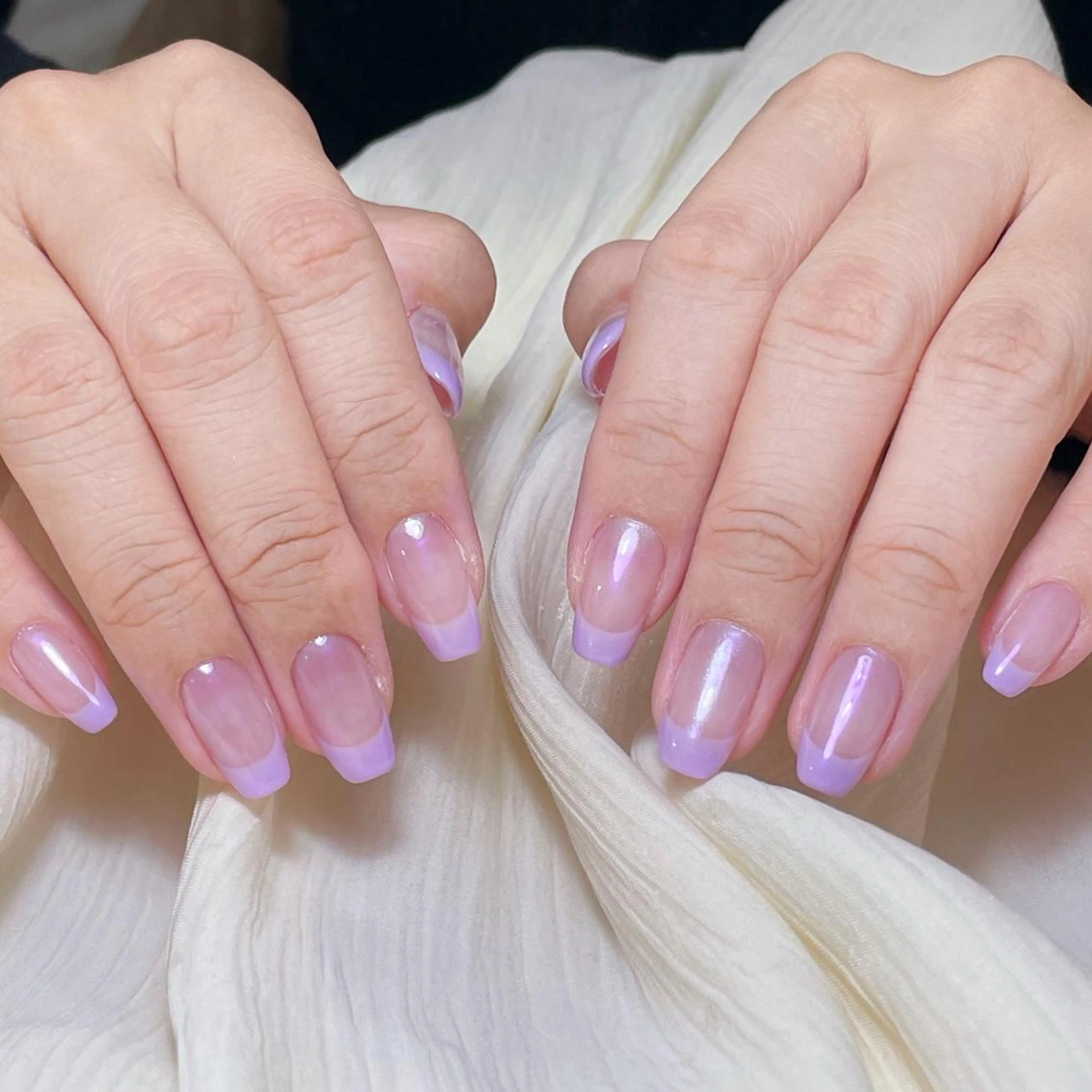 ネイル アートネイル オーロラネイル ガーリー キラキラネイル 韓国ネイル ハンドネイル ハンドケア DIAMOND 💅のネイルデザイン