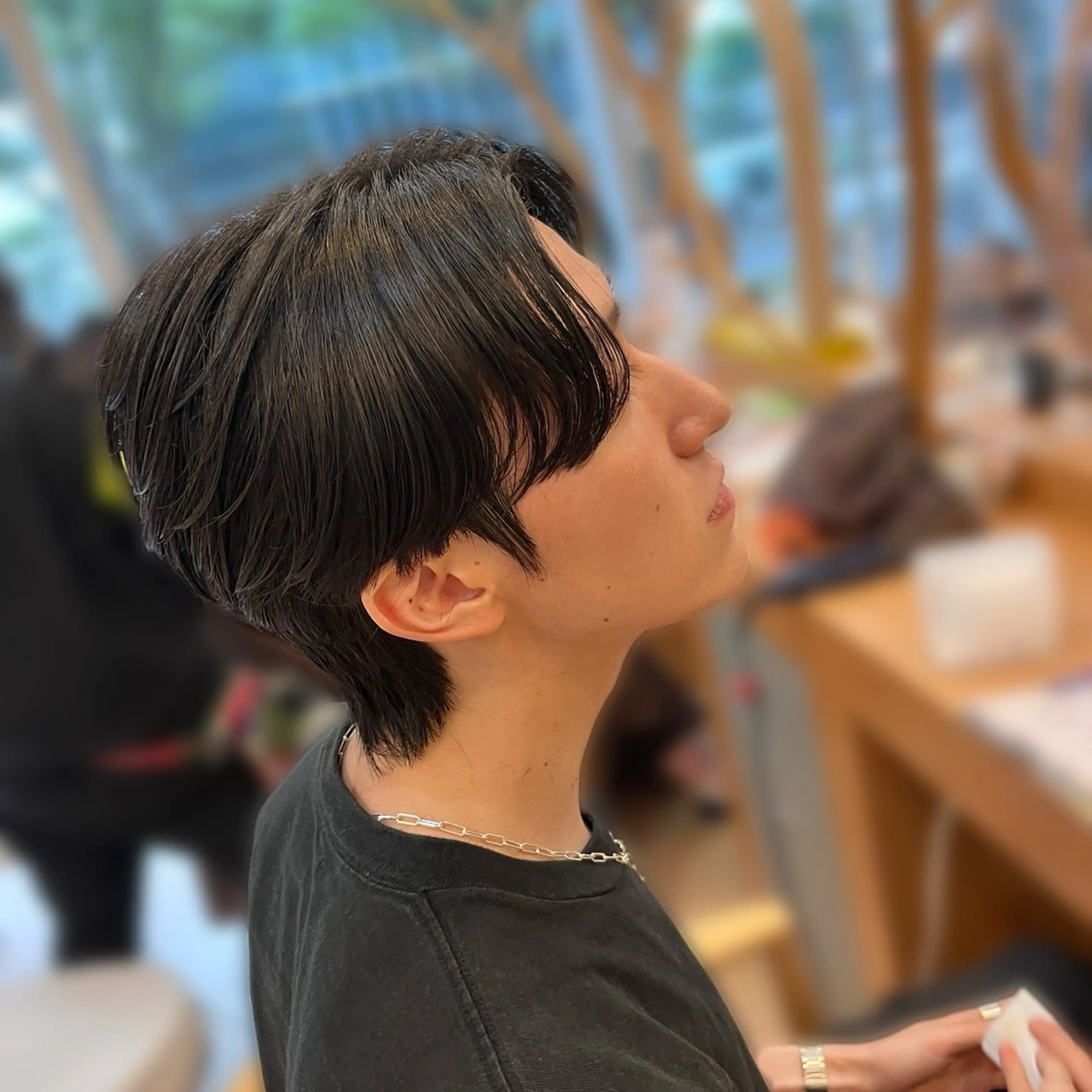 パーマ メンズ センターパート 縮毛矯正 カット 縮毛矯正 トリートメント 💠つたふうか/ 韓国/メンズヘア💠のヘアスタイル
