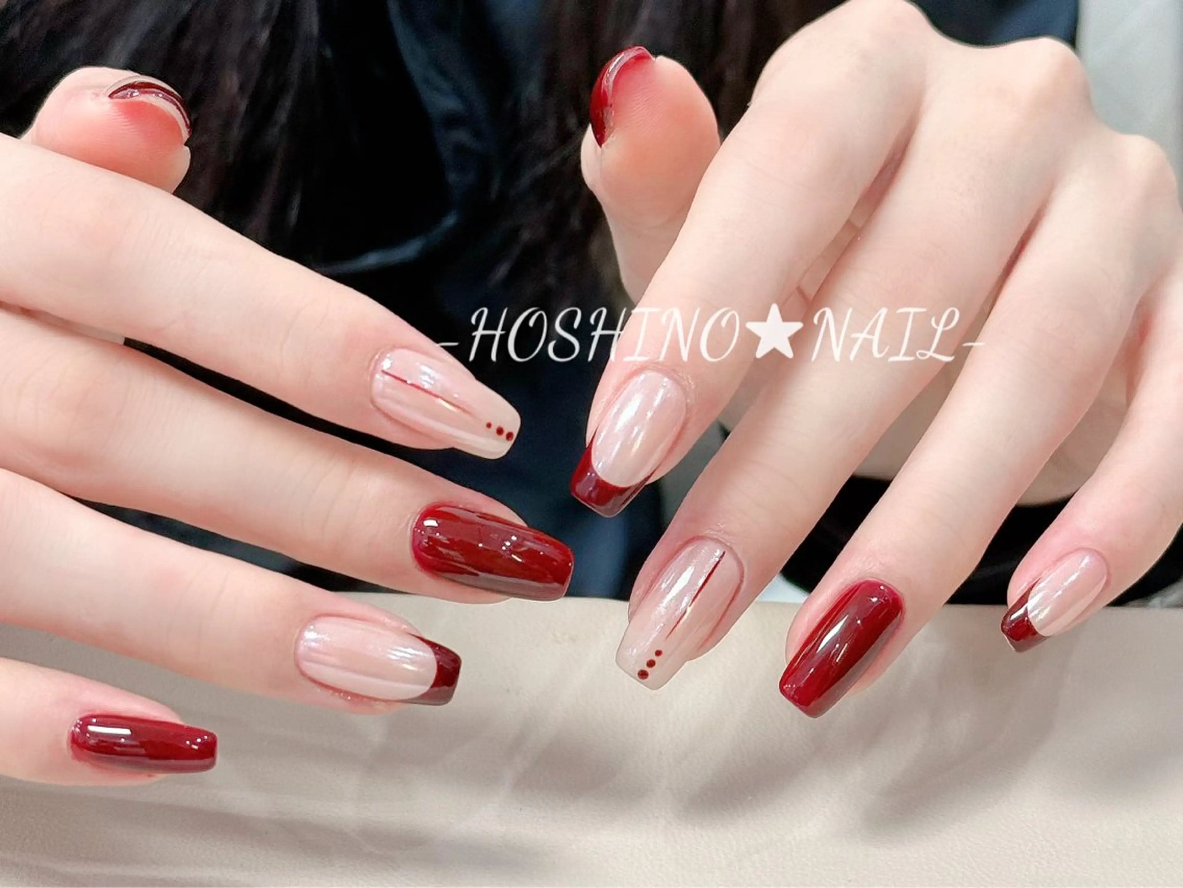 ネイル オーロラネイル チークネイル ドット フットネイル フレンチネイル ハンドネイル ★HOSHINO NAIL★新宿店のネイルデザイン