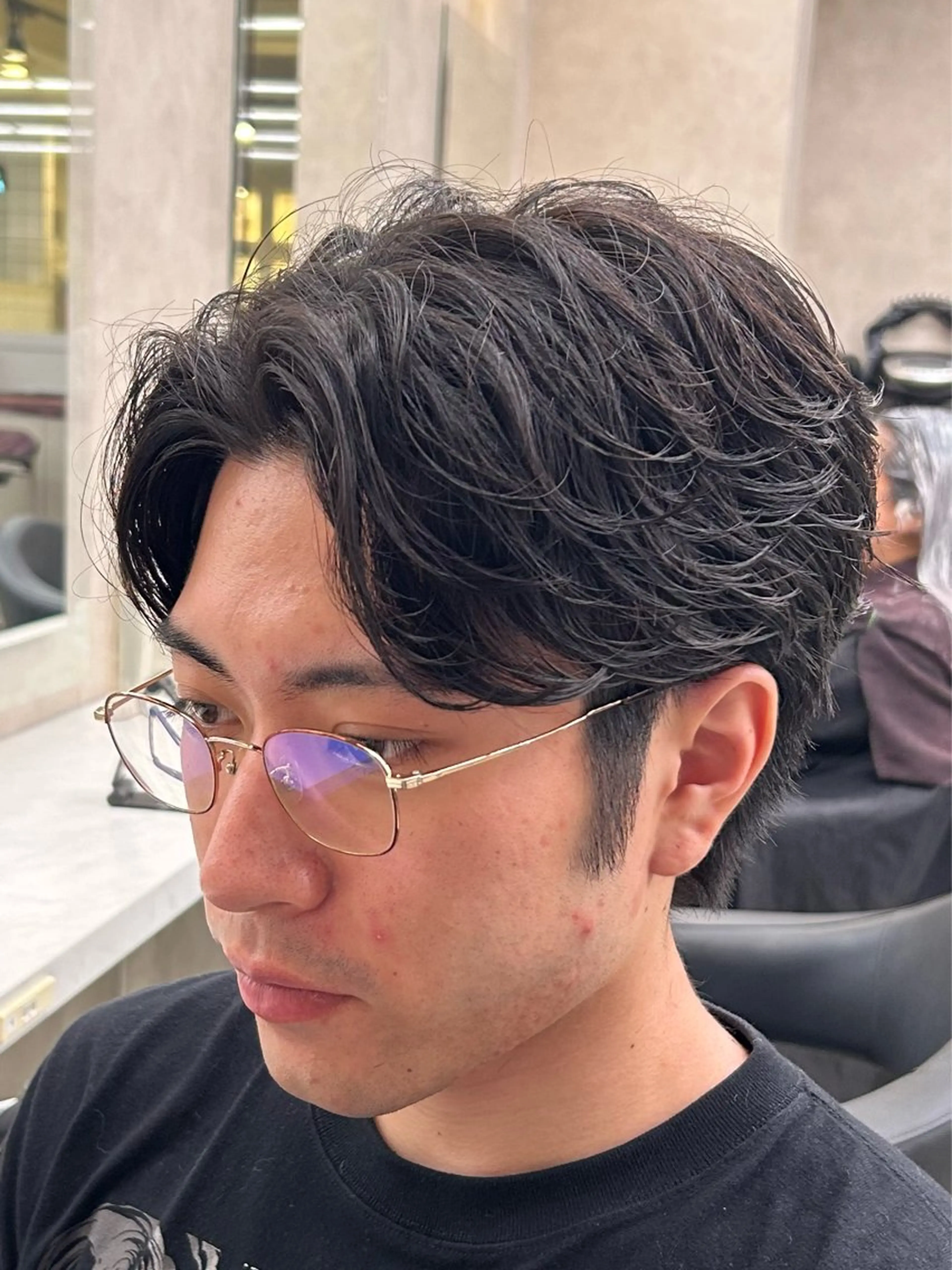 パーマ メンズ カット パーマ 🔷メンズセンターパ ートTAKUMI🔷のヘアスタイル