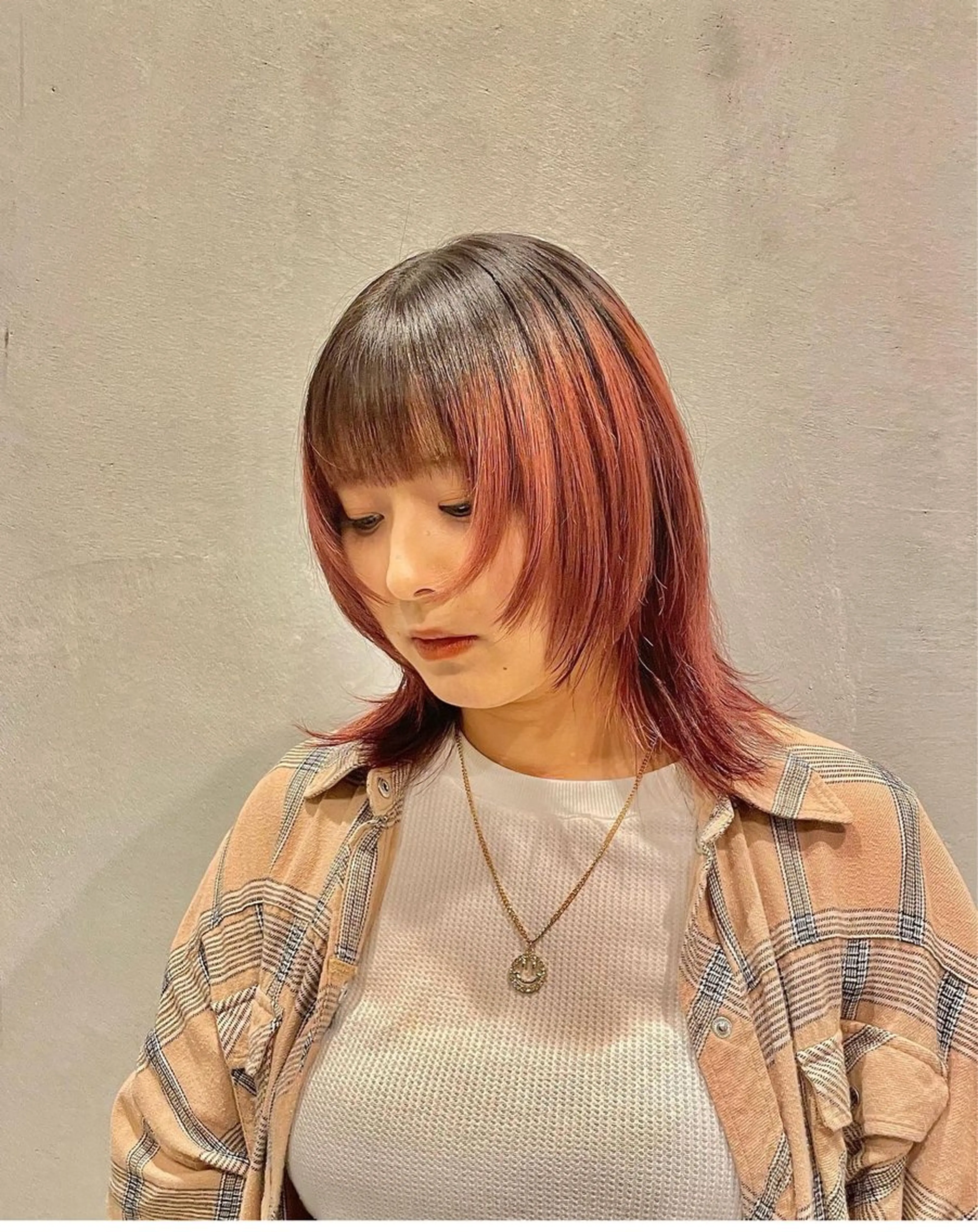 ミディアム LUVISM長岡店所属・カットモデル募集🍒 三浦めいのヘアスタイル