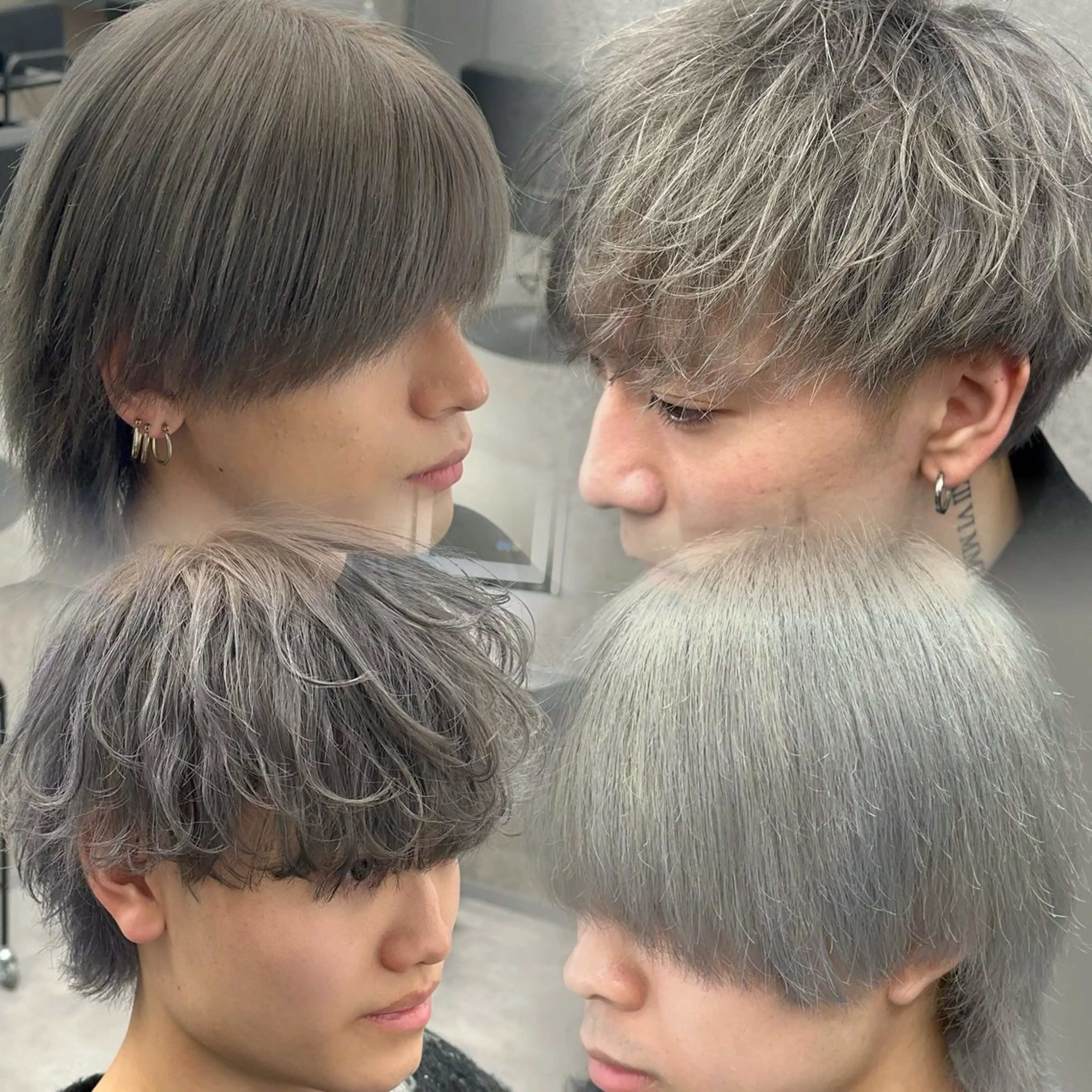 カラー メンズ シルバー カット ヘアカラー 札幌メンズヘア指名 No.1光👑👑のヘアスタイル