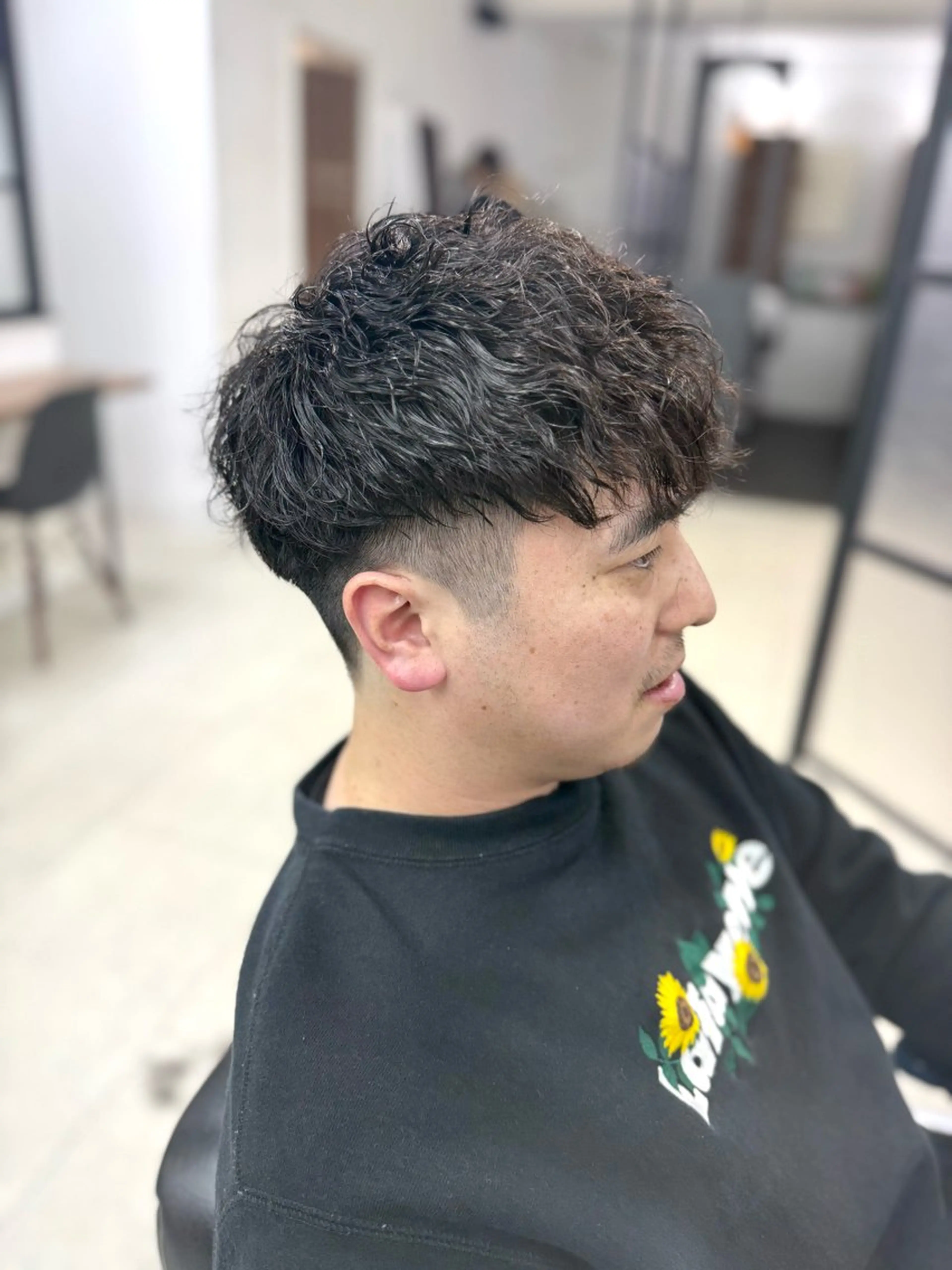 ショート パーマ メンズ スペインカール カット パーマ メンズパーマの達人 /タカシマ　ダイスケのヘアスタイル