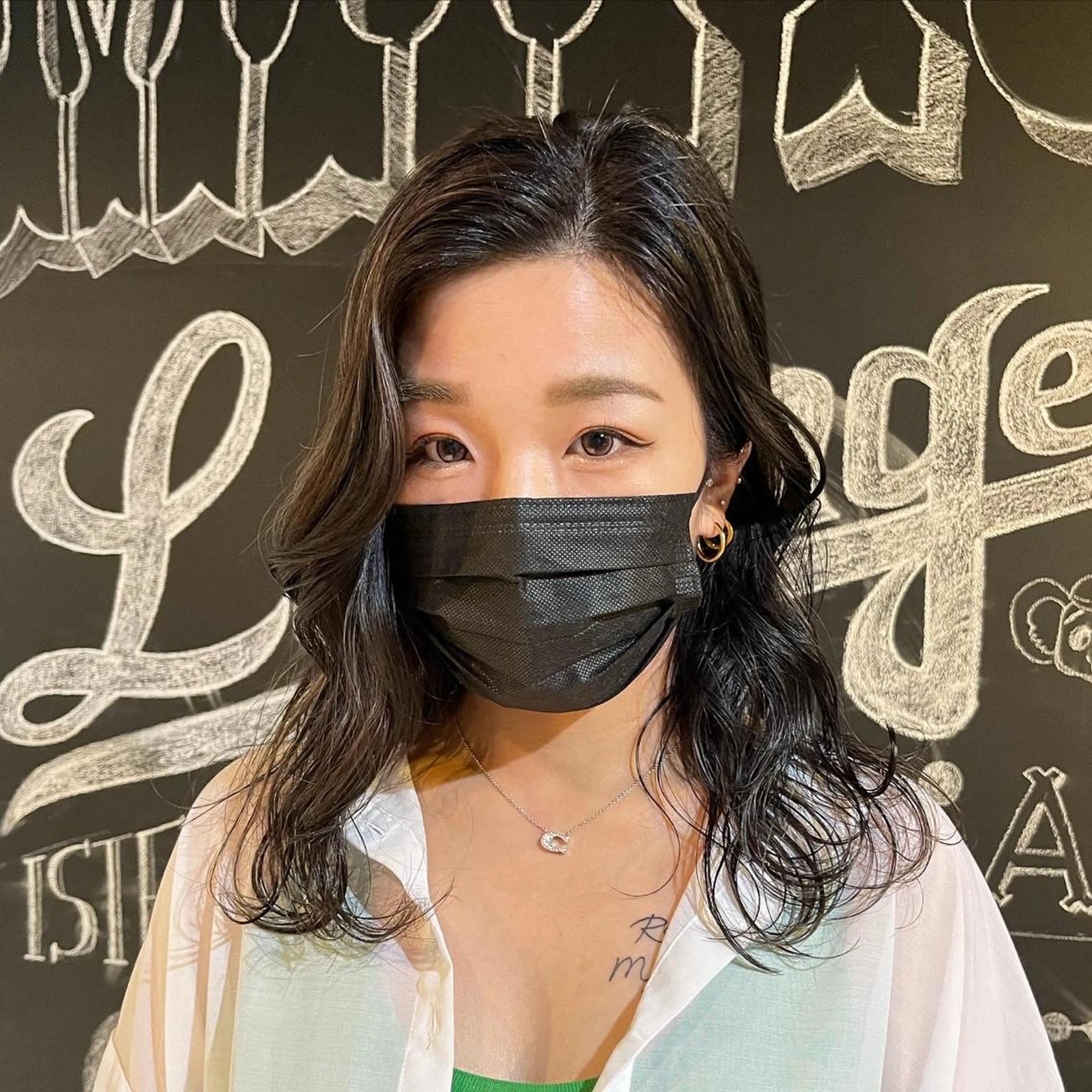 ロング ハイライト ヘアカラー トリートメント times salon 栄所属・韓国ヘアスタイリスト Harukaのヘアスタイル