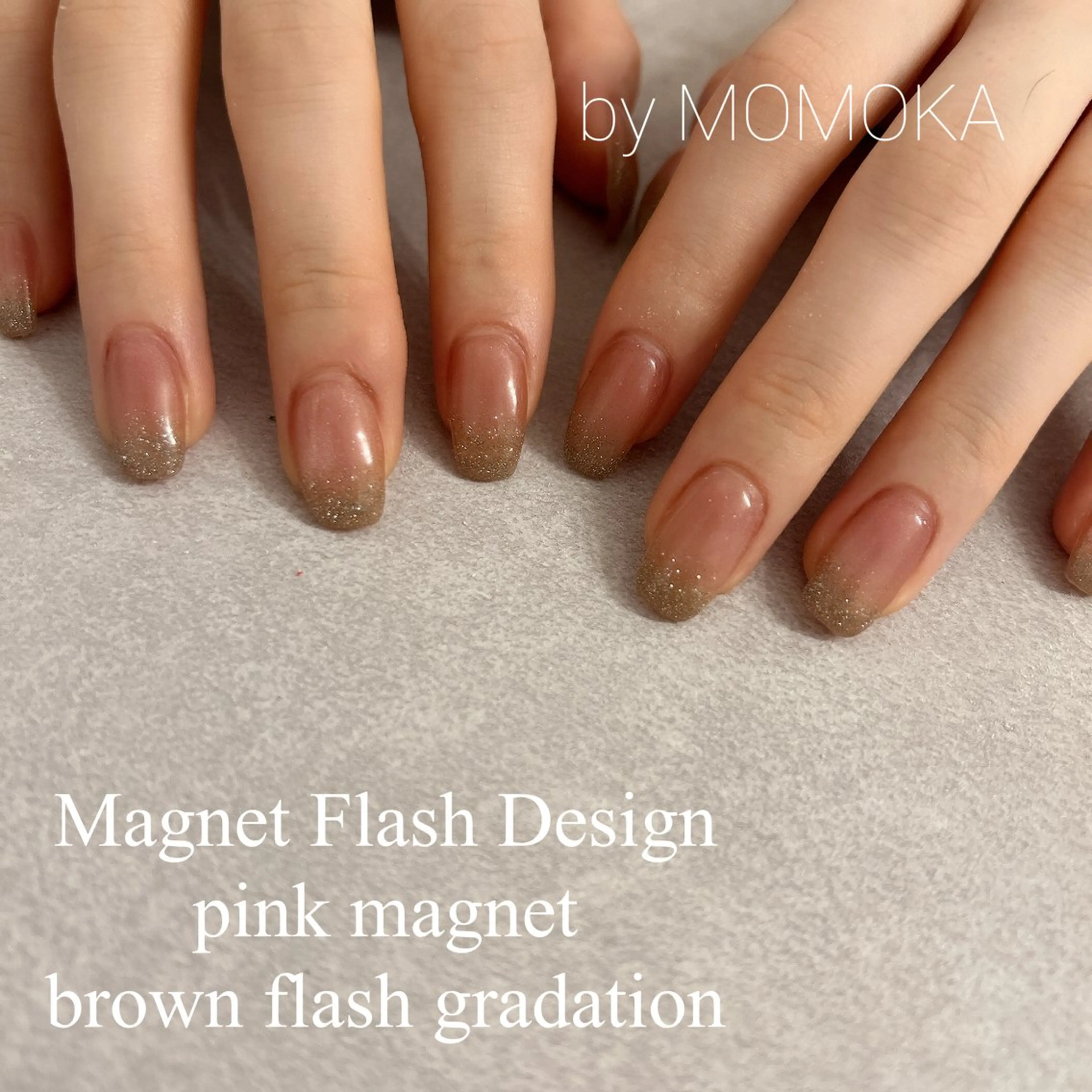 ネイル フラッシュネイル グラデーション ハンドネイル momoka_nails所属・Momo Nailsのネイルデザイン
