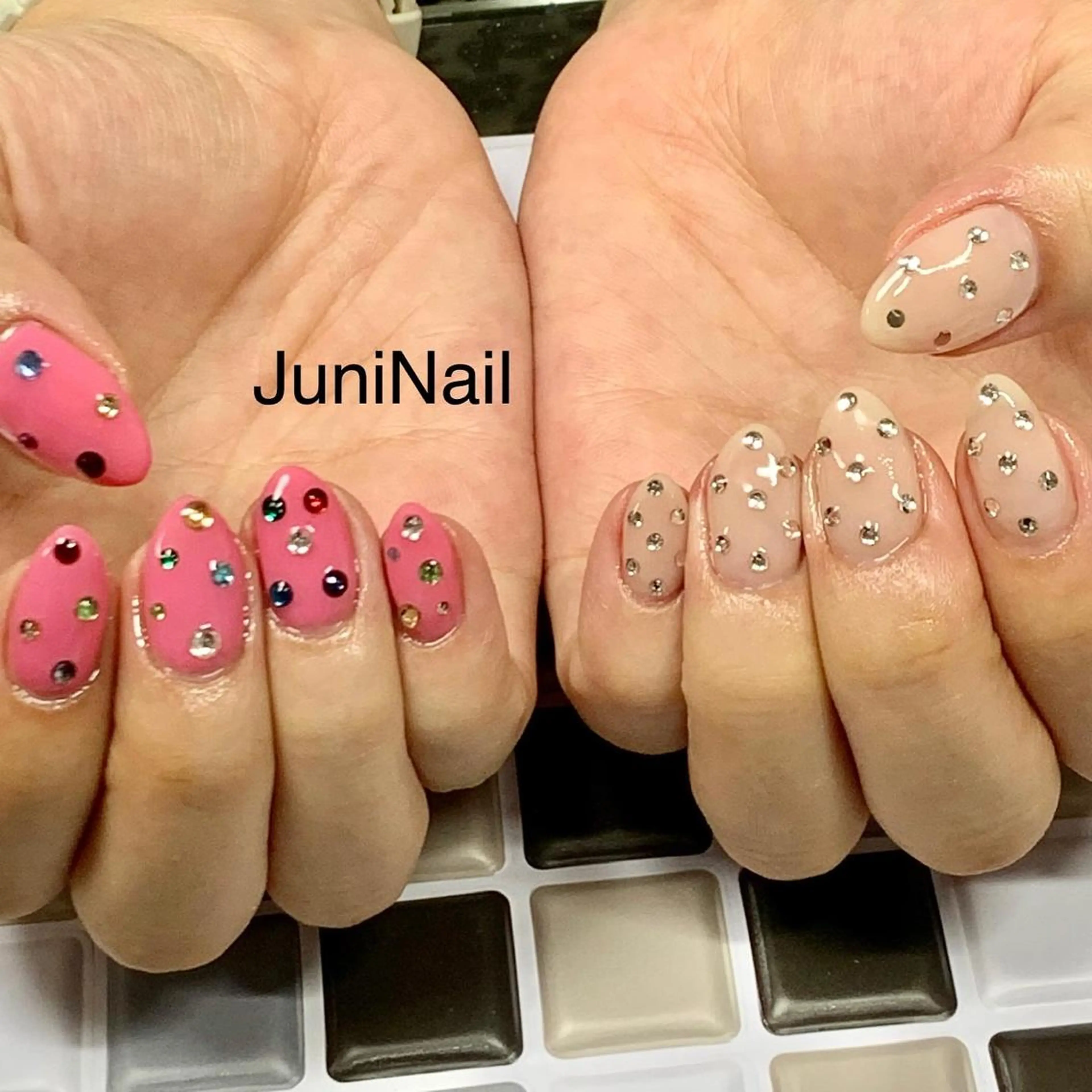 ネイル オーロラネイル クリアネイル 成人式 フラッシュネイル フレンチネイル ハンドネイル JuniNail 주니네일🇰🇷suのネイルデザイン