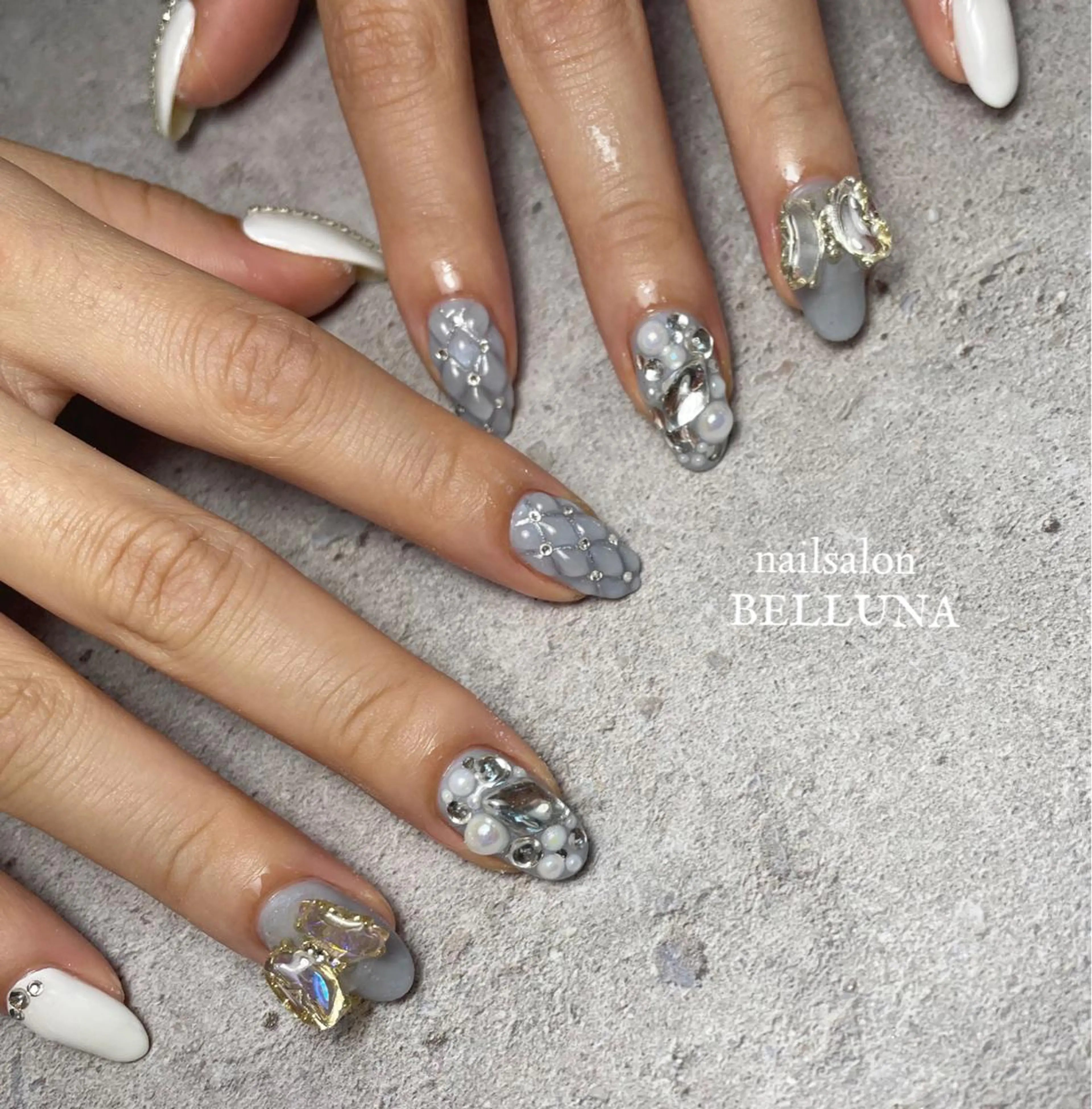 ネイル ワンホンネイル ハンドネイル nail salon BELLUNA所属・BELLUNA Mizuki❤︎のネイルデザイン