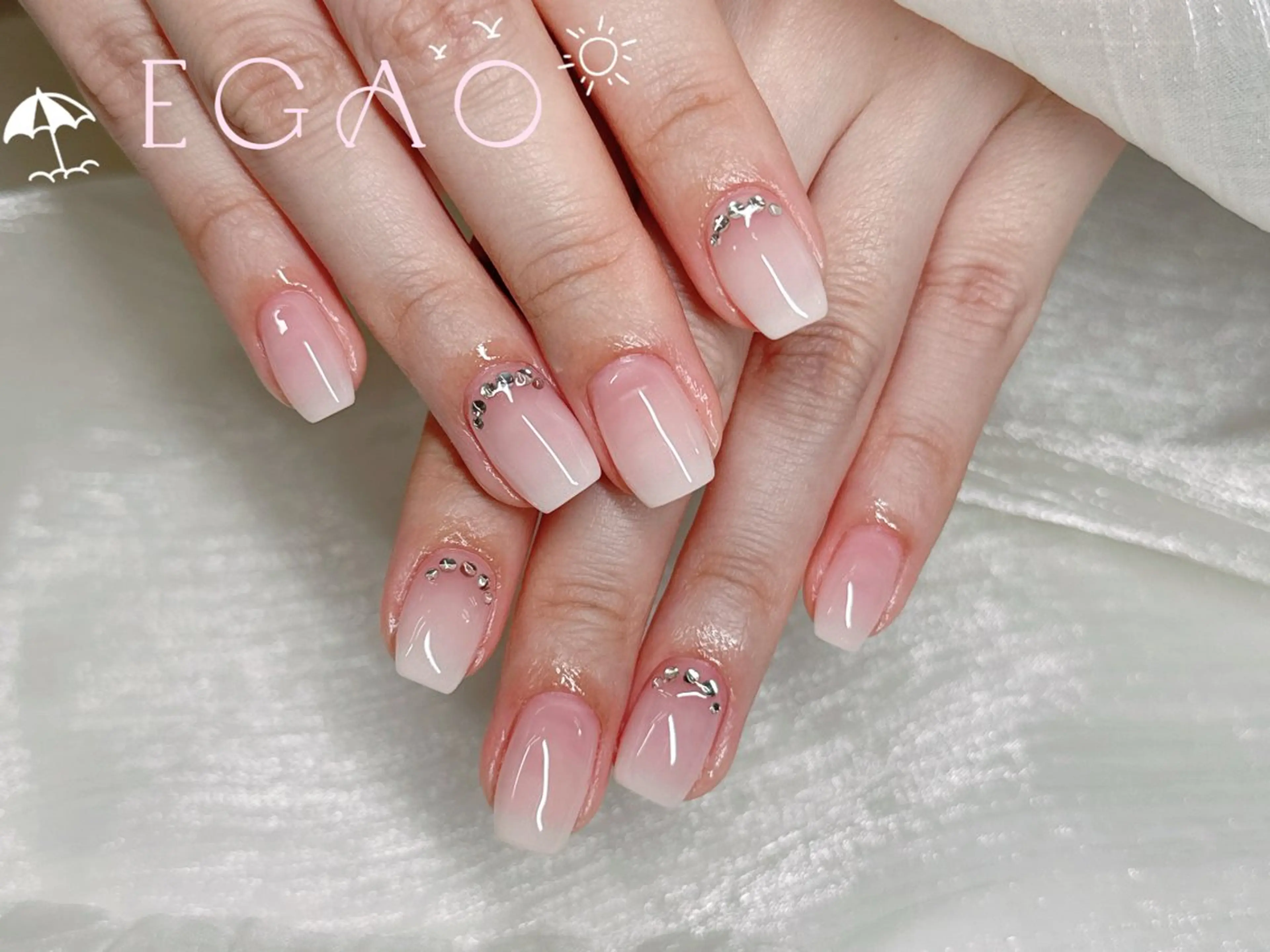 ネイル アートネイル フットネイル フレンチネイル ジェルネイル グラデーション ハンドネイル Egao Nail Salonのネイルデザイン