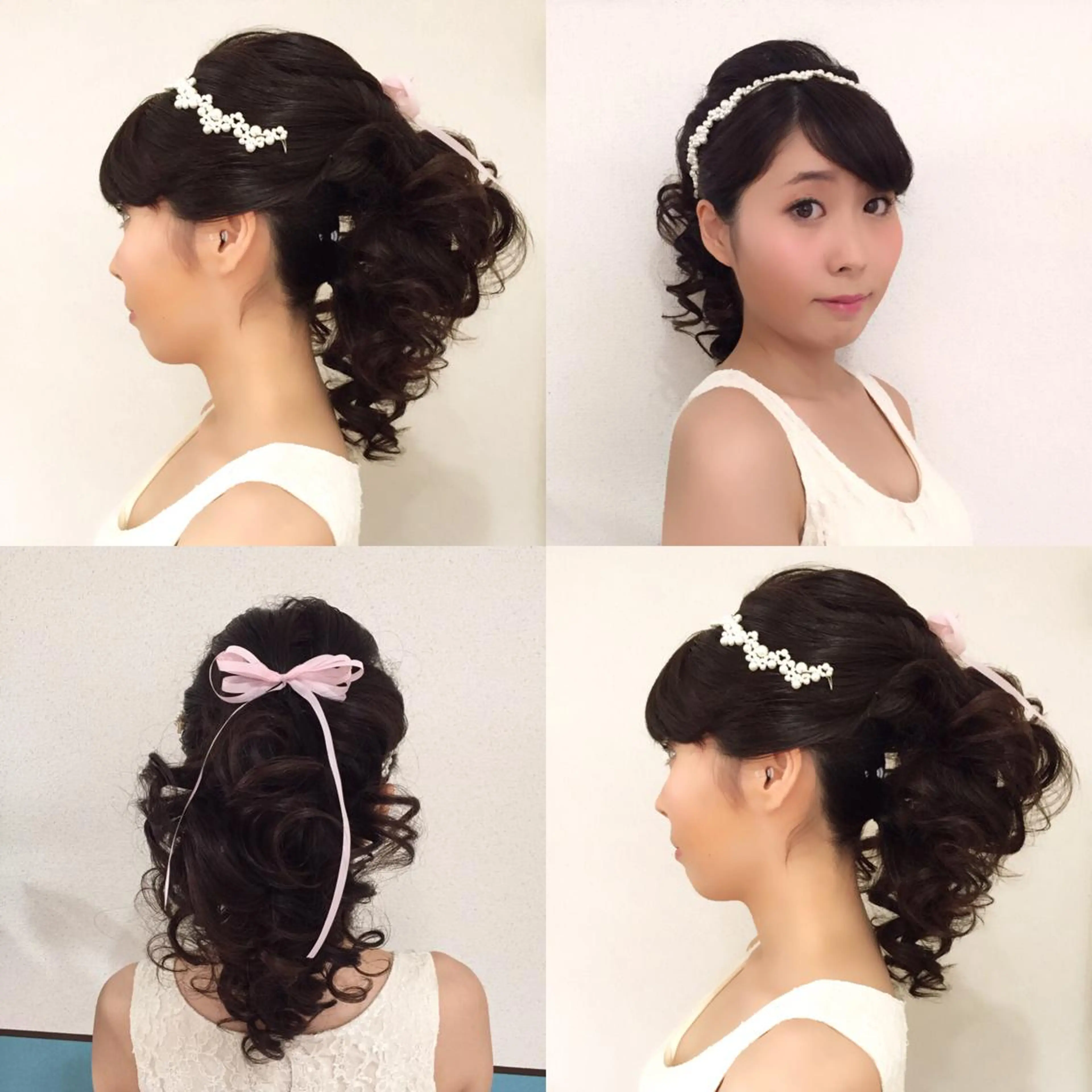 ショート ミディアム セミロング ロング ヘアアレンジ 結婚式・ブライダル ヘアメ/着付け 清水玲歌のヘアスタイル