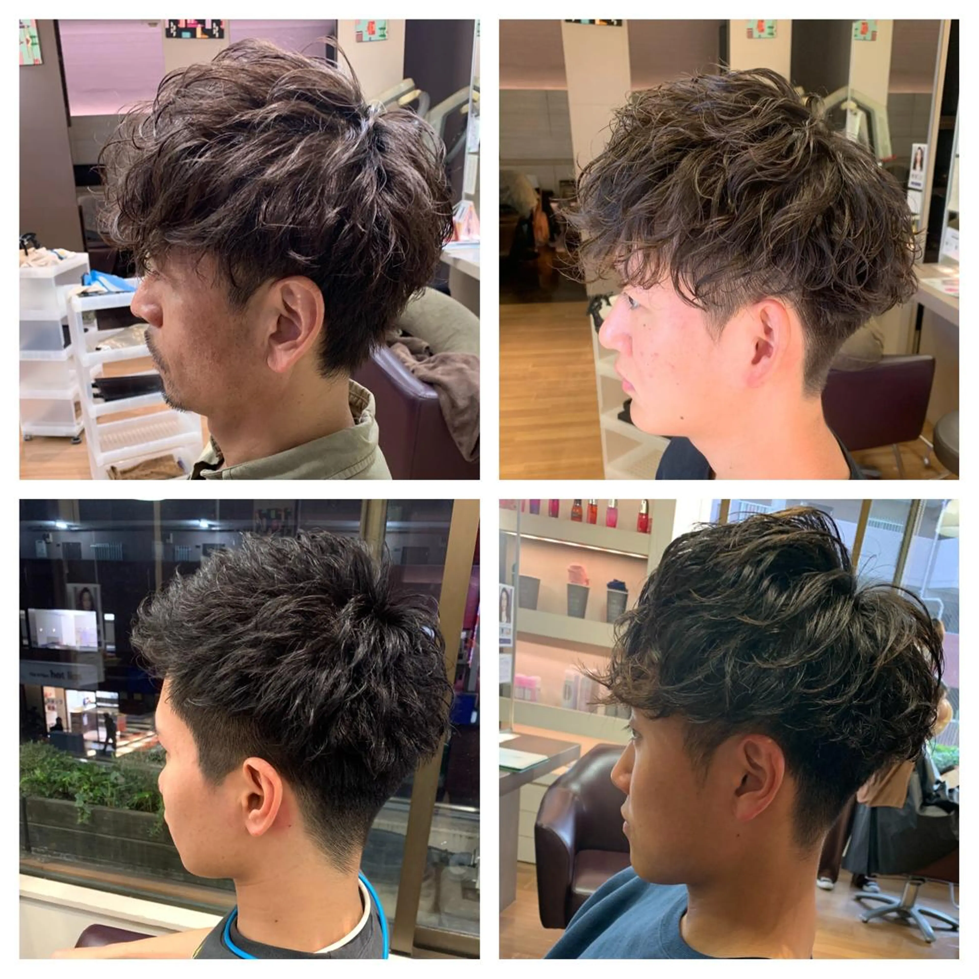 パーマ メンズ サトウ レンマのヘアスタイル