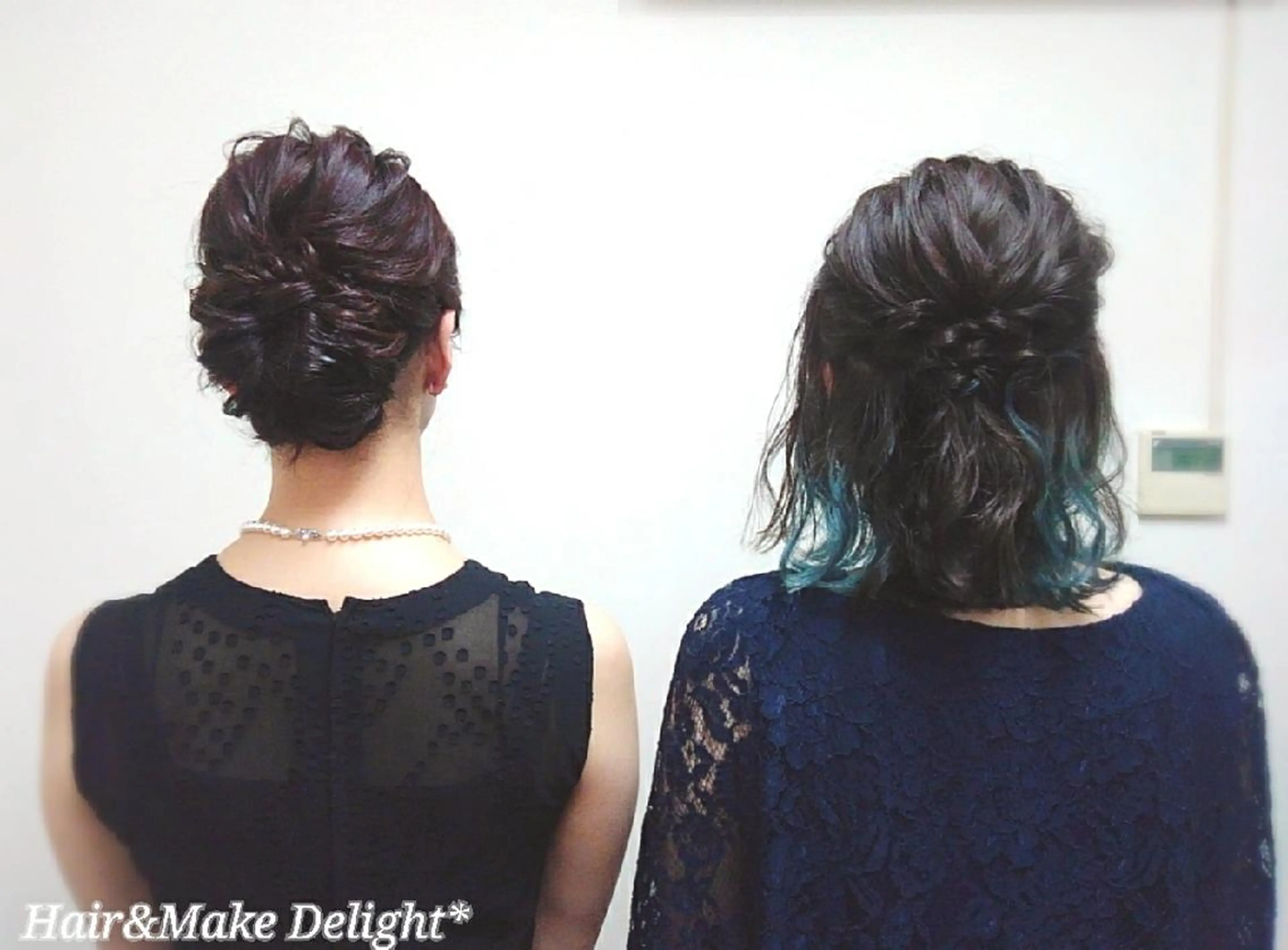 セミロング ヘアアレンジ ヘアセット Hair&Make  Delight*のヘアスタイル