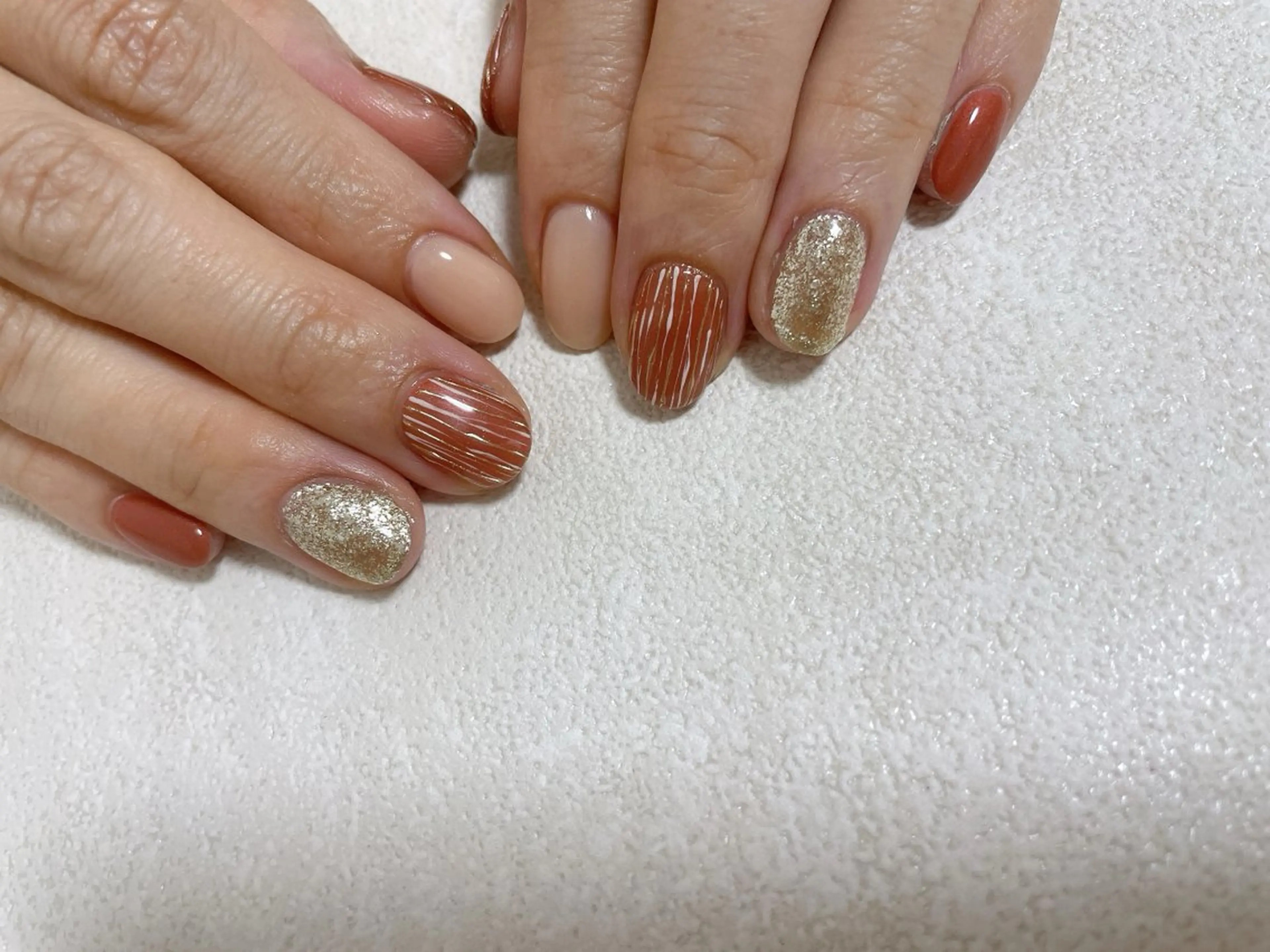 ネイル オーロラネイル フットネイル フレンチネイル ジェルネイル マグネットネイル ハンドネイル Mogu nail 二子玉川のネイルデザイン